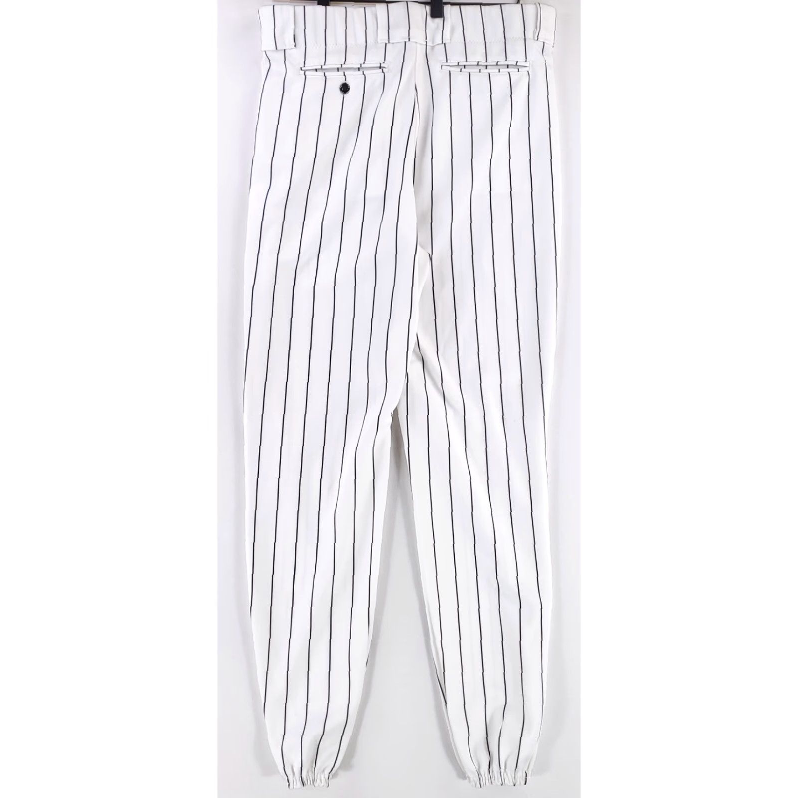 Vintage Bike Athletic Baseball Pants Pinstriped Mens L 34 x 29.5 White Sports Pants Mens L Baseball Pinstriped White 34 x 29.5 Pants Size US 33 - 3 Thumbnail