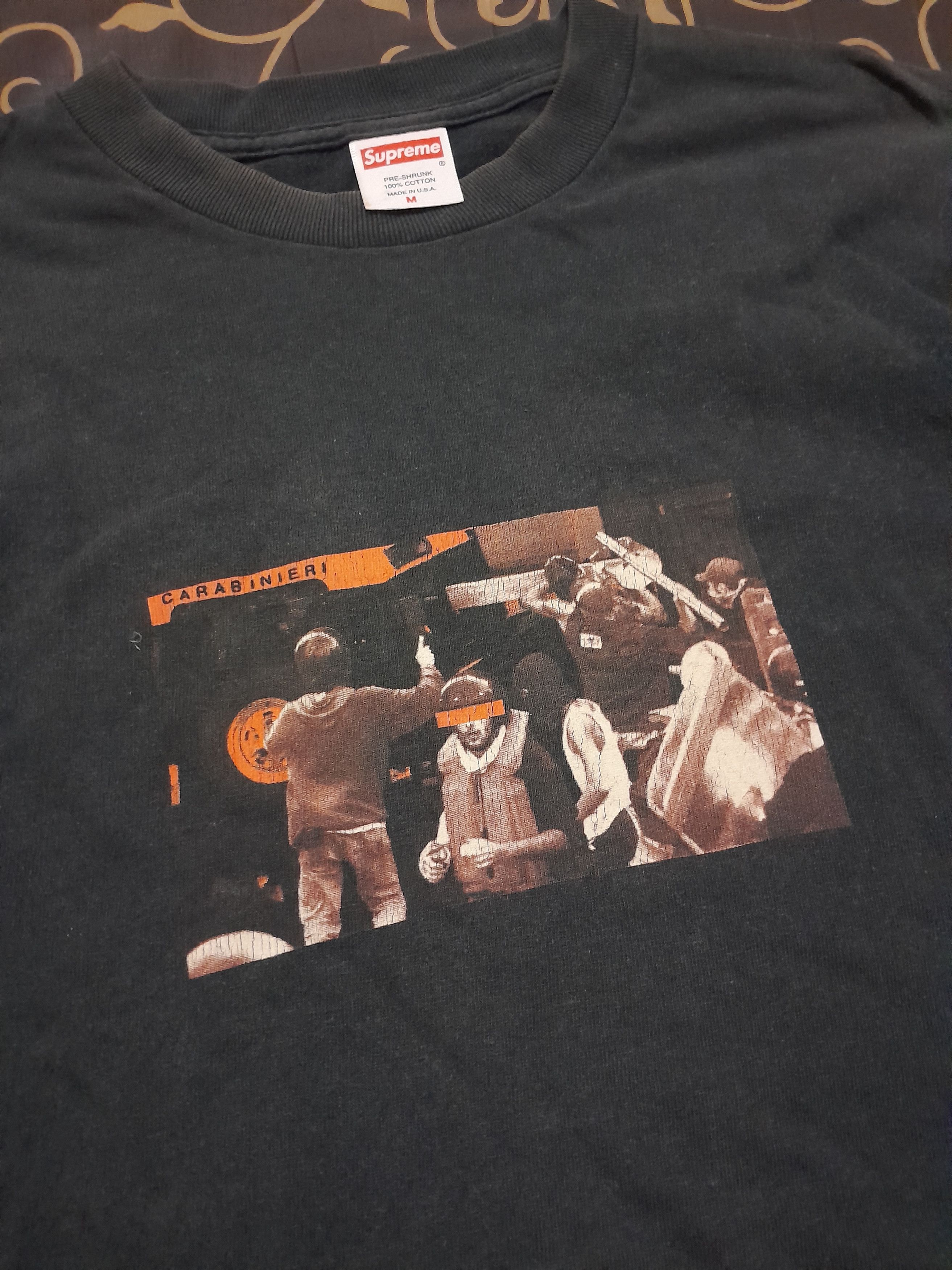 Supreme Vintage supreme carabinier protest tee Size US M / EU 48-50 / 2 - 3 Thumbnail