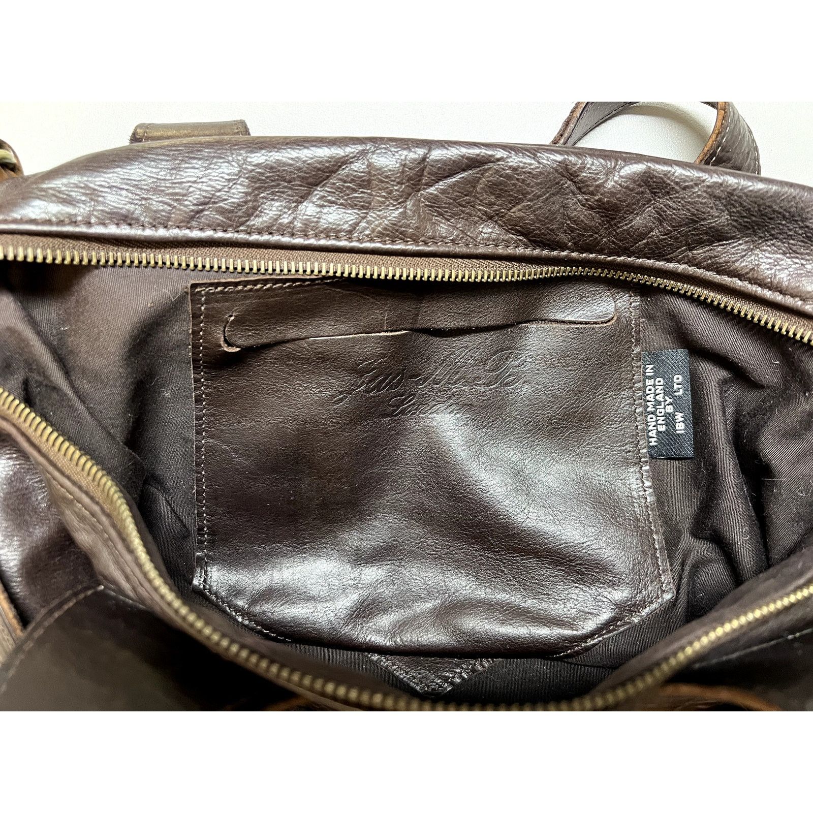 Jas MB 2009 Jas M.B. London WINGS Small Traveler Leather Bag Brown Size ONE SIZE - 4 Thumbnail