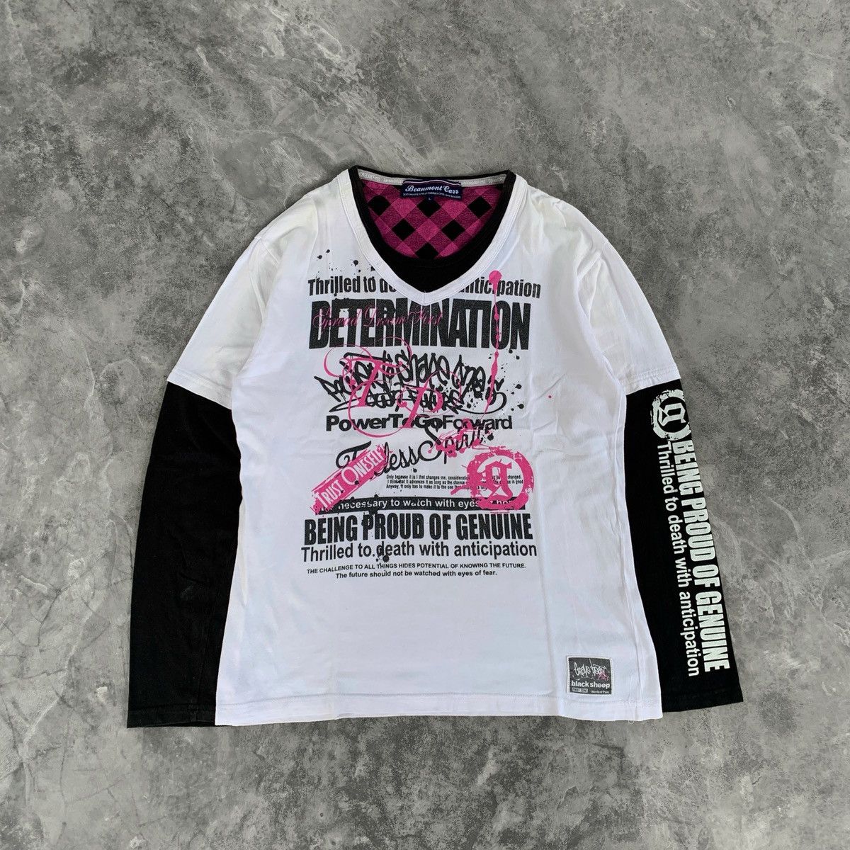 20471120 Beaumont Carr Poem Double Layerd Ifsix LGB Style Tshirt Size US L / EU 52-54 / 3 - 1 Thumbnail