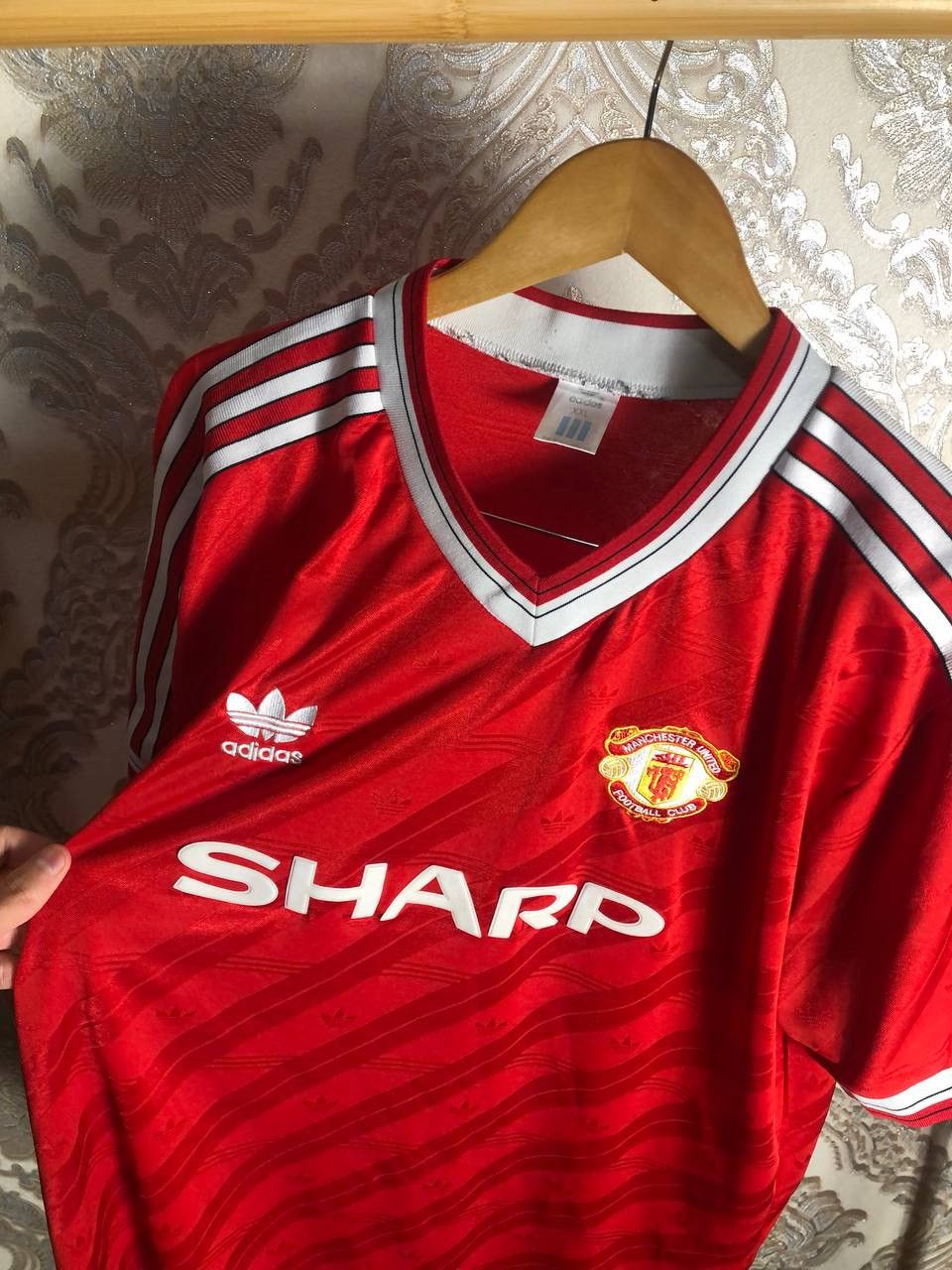 Adidas VINTAGE ADIDAS MANCHESTER UNITED ENGLAND SOCCER JERSEY RETRO Size US XXL / EU 58 / 5 - 4 Thumbnail