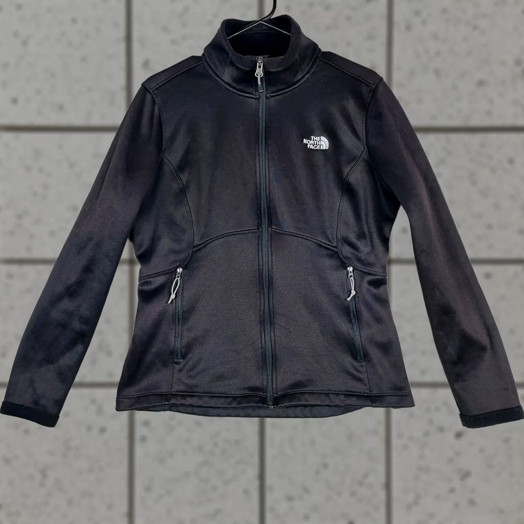 The North Face The North Face Womens Black Softshell Full Zip Jacket L Regular Fit Outdoor/Multi-Season Size L / US 10 / IT 46 - 1 Thumbnail