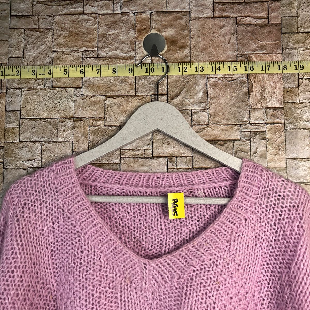 Homespun Knitwear Japan baggie crochet vintage Pink Knitwear sweatshirt #A905 Size US L / EU 52-54 / 3 - 4 Thumbnail