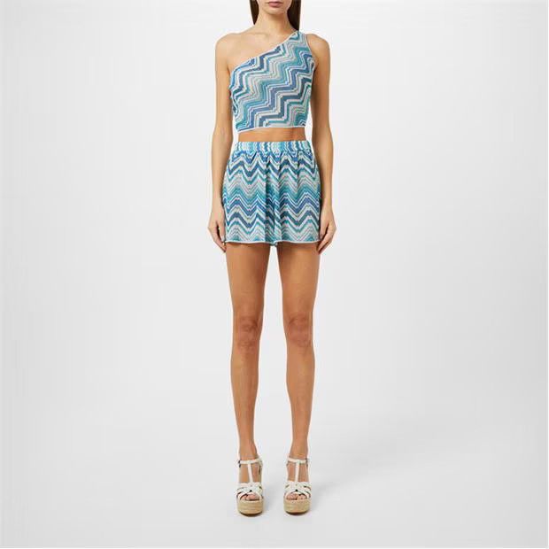 Missoni o1g2r1mq1124 One Shoulder Top in Multicolor Size M / US 6-8 / IT 42-44 - 6 Thumbnail