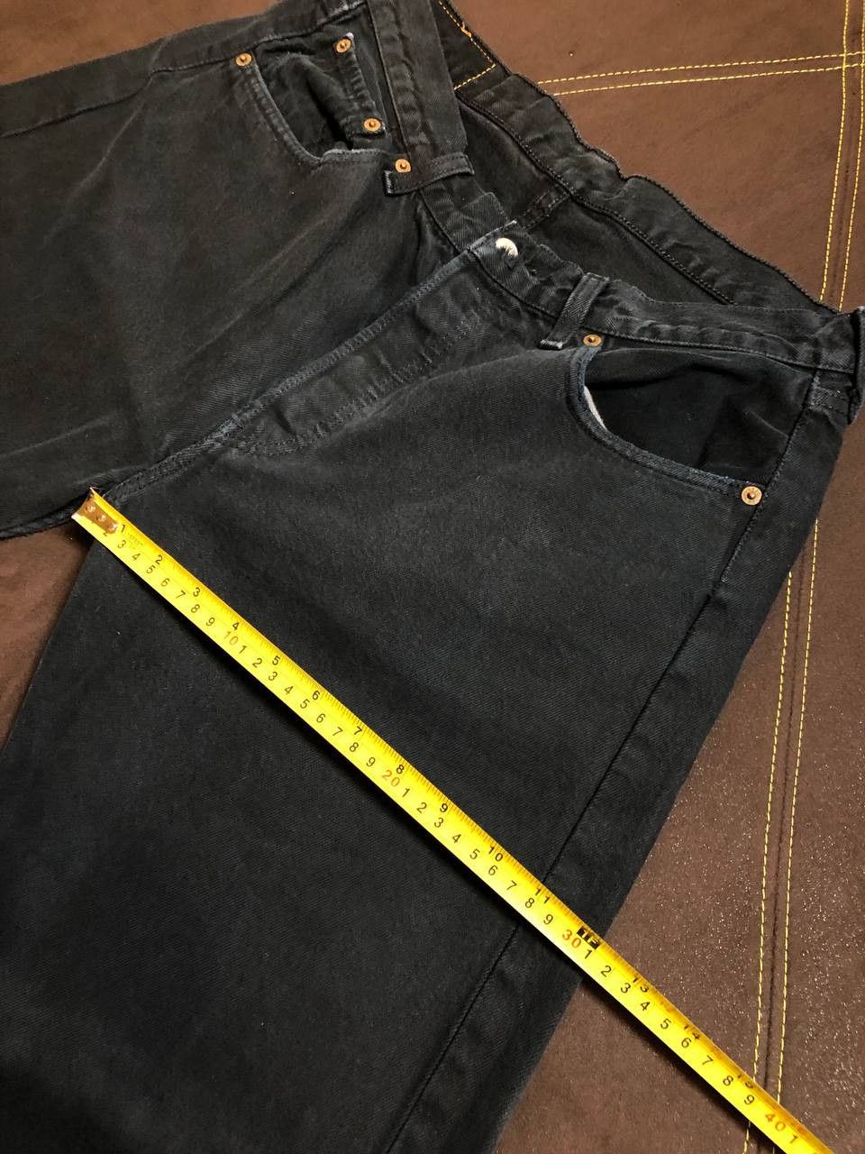 Levi's Vintage 90s Levi's 501 Black Jeans streetwear Size US 34 / EU 50 - 10 Thumbnail