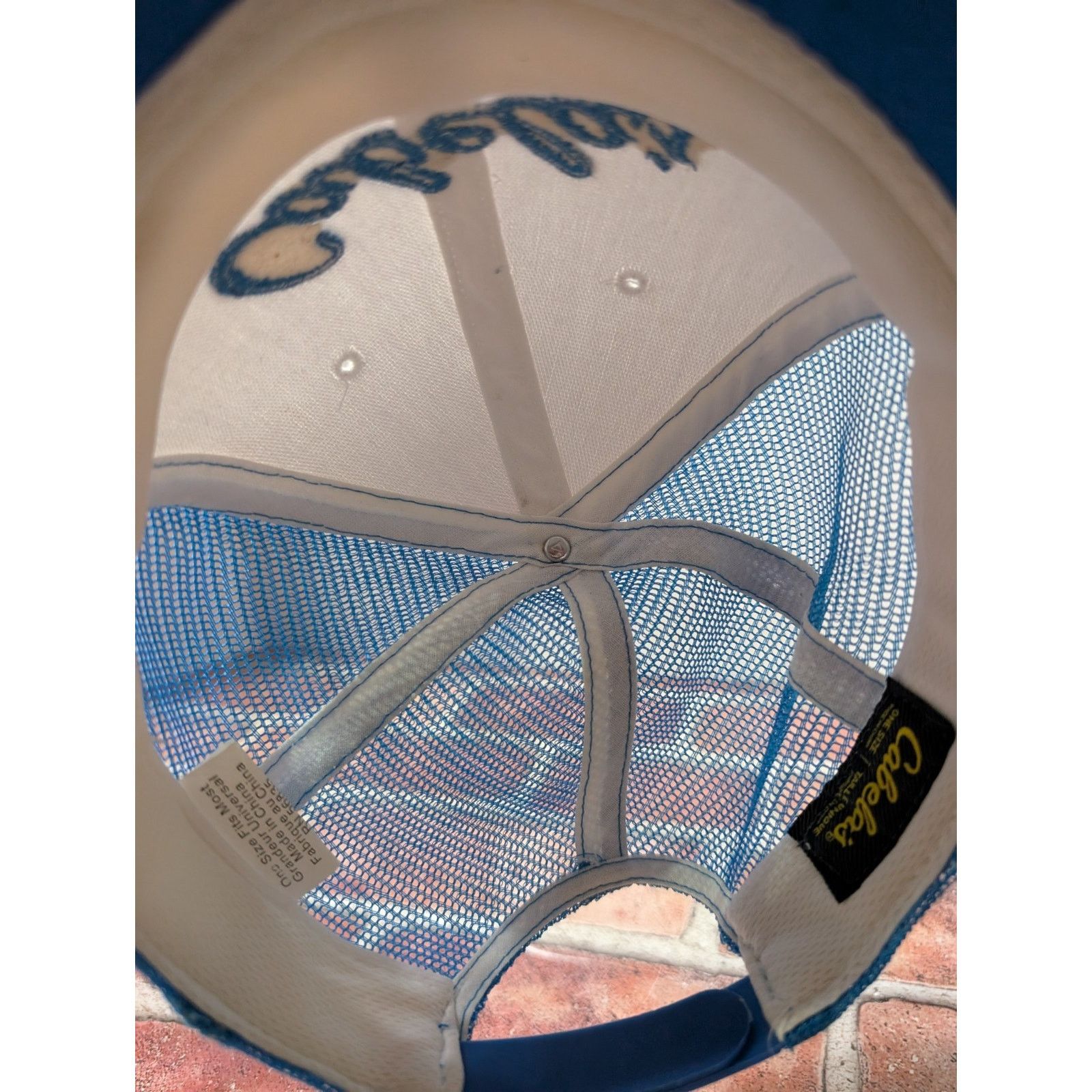 Cabelas Cabela's Embroidered Logo Mesh Trucker Adjust. Snapback Hat Size ONE SIZE - 5 Thumbnail