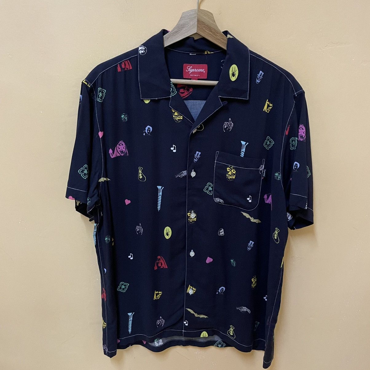 Supreme Supreme Blow Back Rayon Shirt Kiss Smoke Button Up | Grailed
