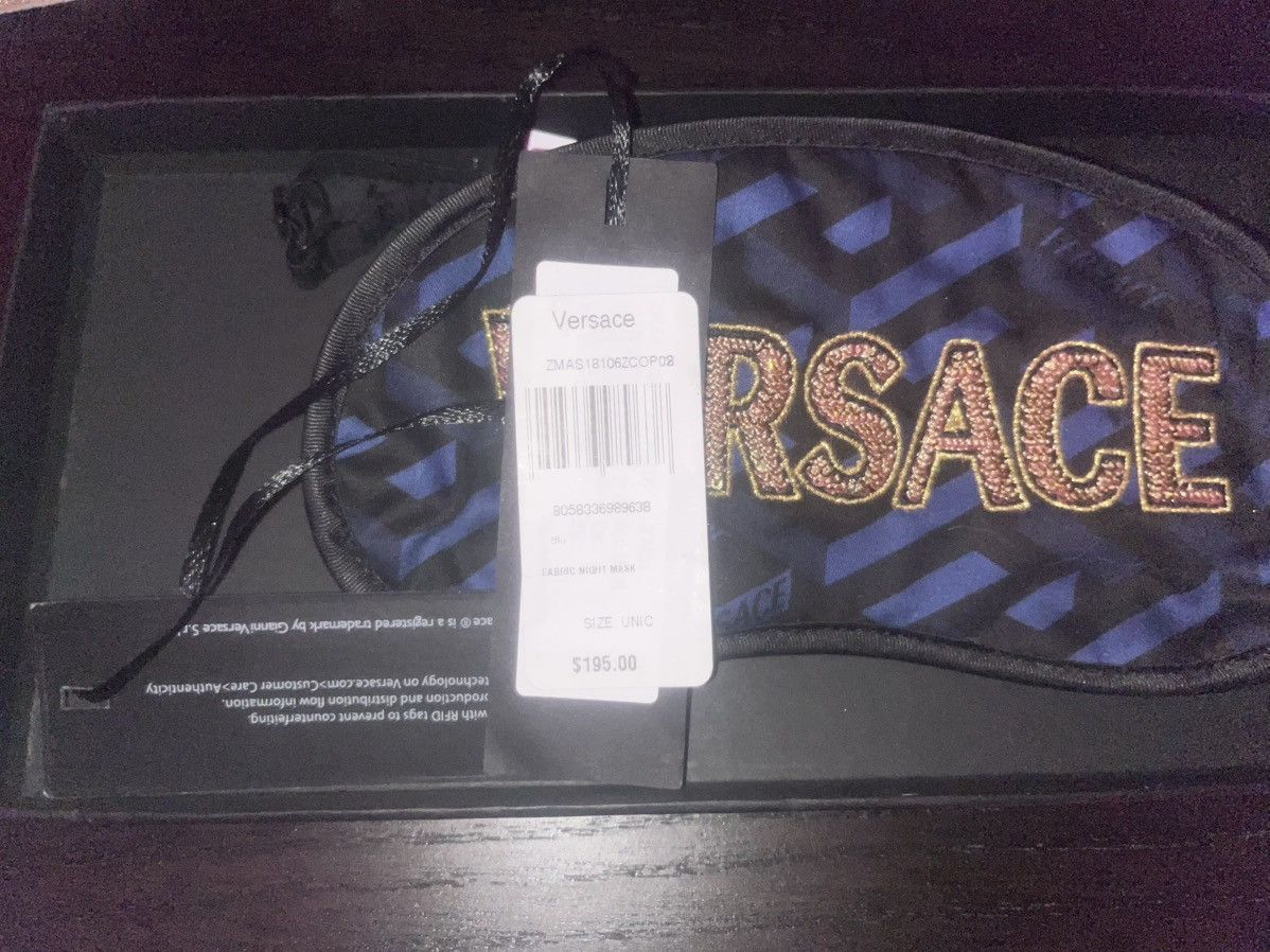 Versace VERSACE Monogram Sequined Eye Mask Size ONE SIZE - 9 Thumbnail