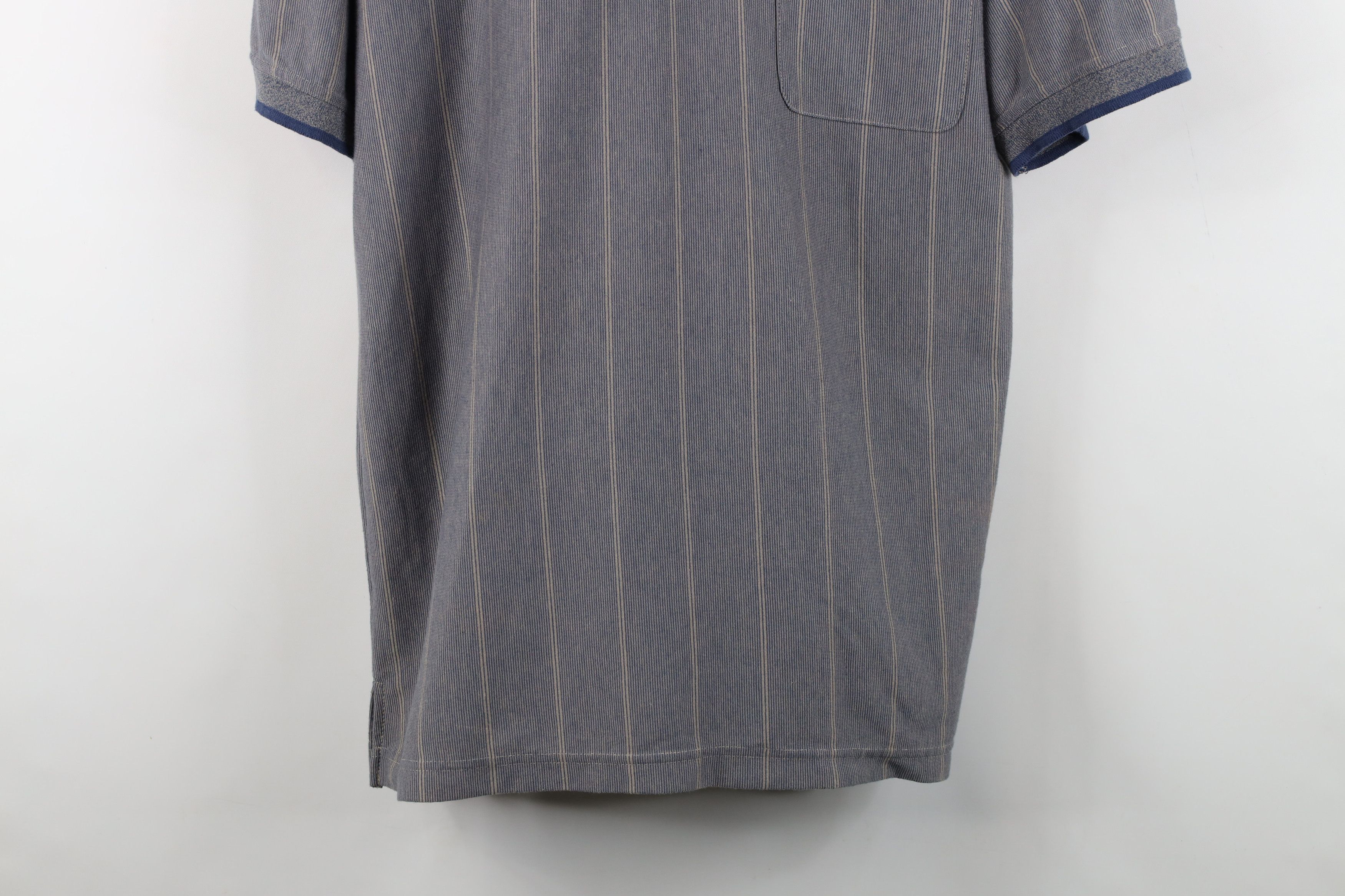 Vintage Vintage 90s Streetwear Striped Knit Collared Golf Polo Shirt Size US L / EU 52-54 / 3 - 3 Thumbnail