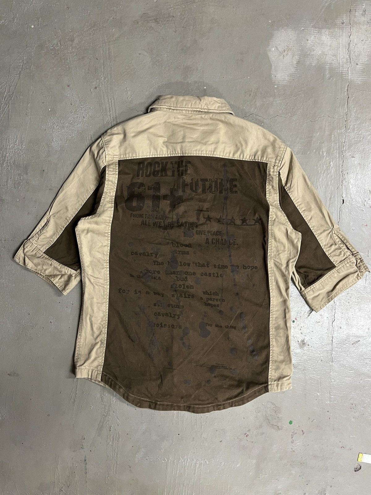 semanticdesign 2000's Semantic Design Junya Style Poems Studded Punk SHIRT Size US M / EU 48-50 / 2 - 2 Thumbnail