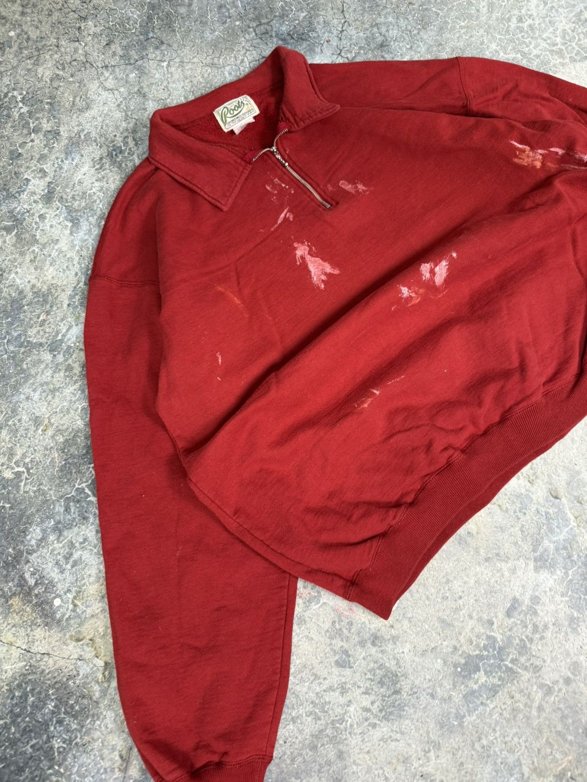 Roots × Vintage Vintage Distressed Roots Quarter Zip Size US XL / EU 56 / 4 - 3 Thumbnail