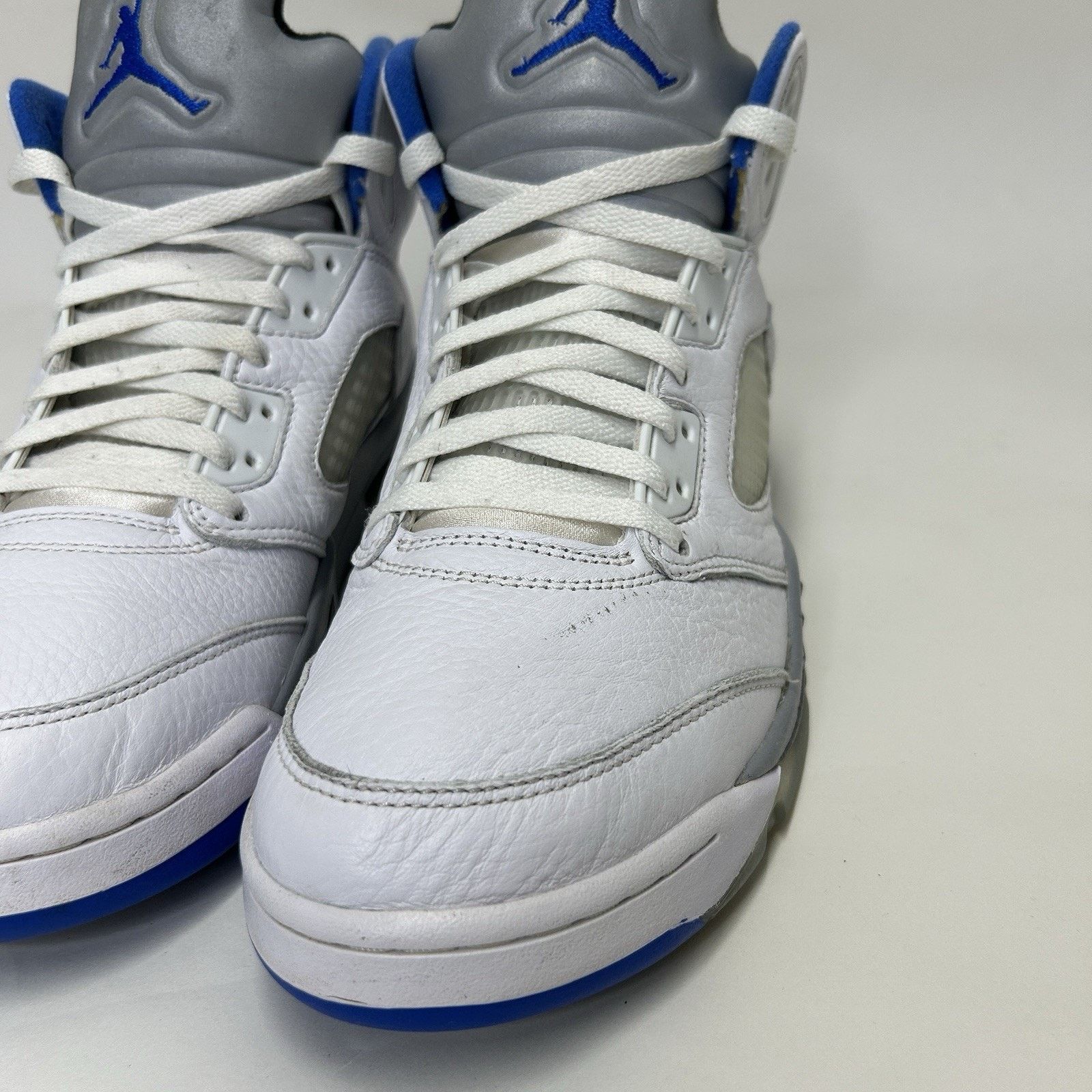 Jordan Brand Nike Air Jordan 5 Retro “Stealth 2.0/White Blue Grey” Size US 10.5 / EU 43-44 - 8 Thumbnail