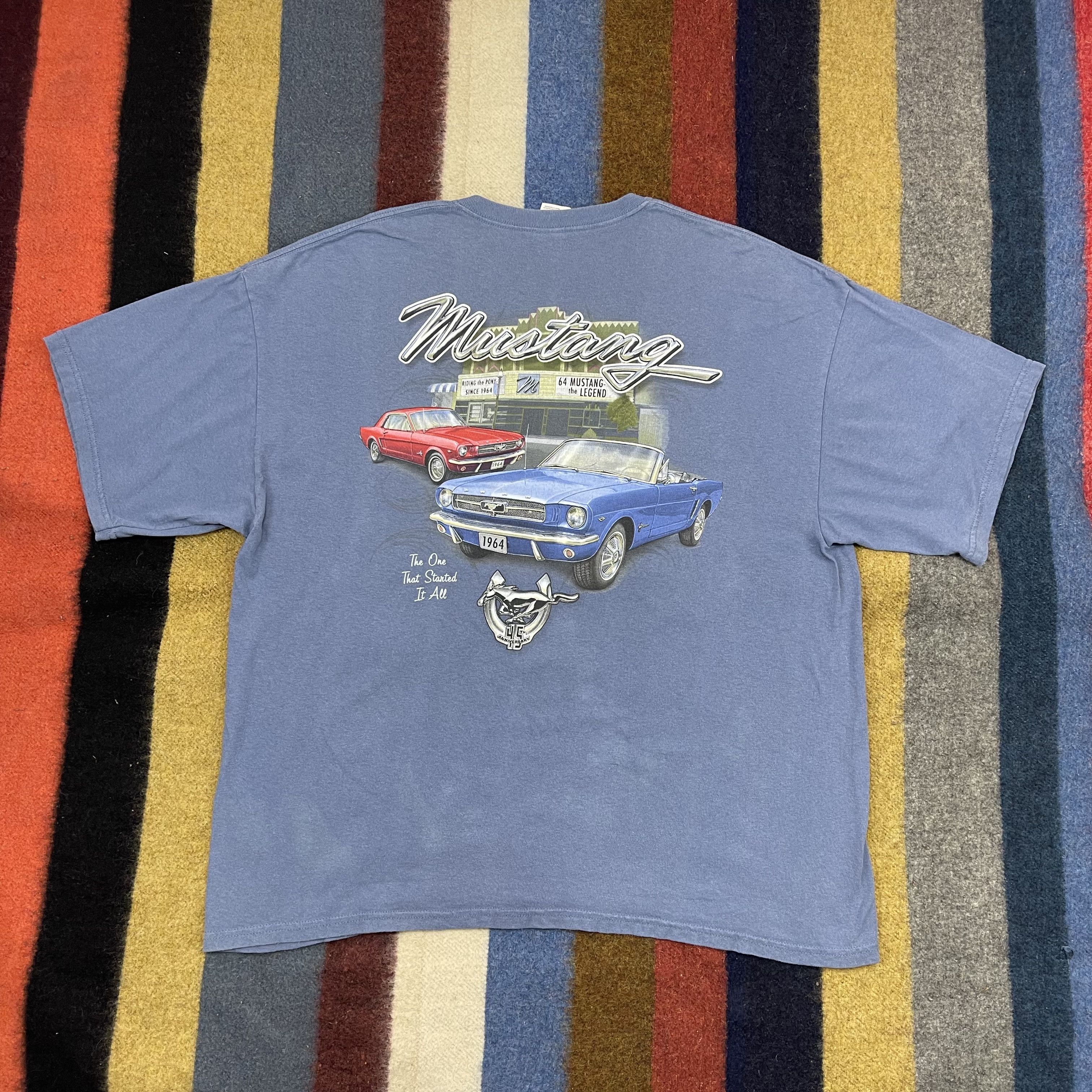 Gildan Vintage MUSTANG by GILDAN Crew Neck T Shirt #1320/AT Size US XXL / EU 58 / 5 - 1 Thumbnail