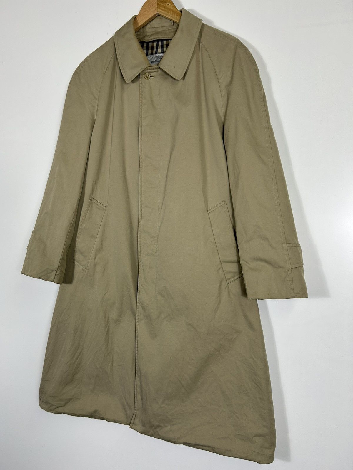 Aquascutum ⚡️Vintage Aquascutum Khakis Button Long Coat Jacket Size US M / EU 48-50 / 2 - 4 Thumbnail