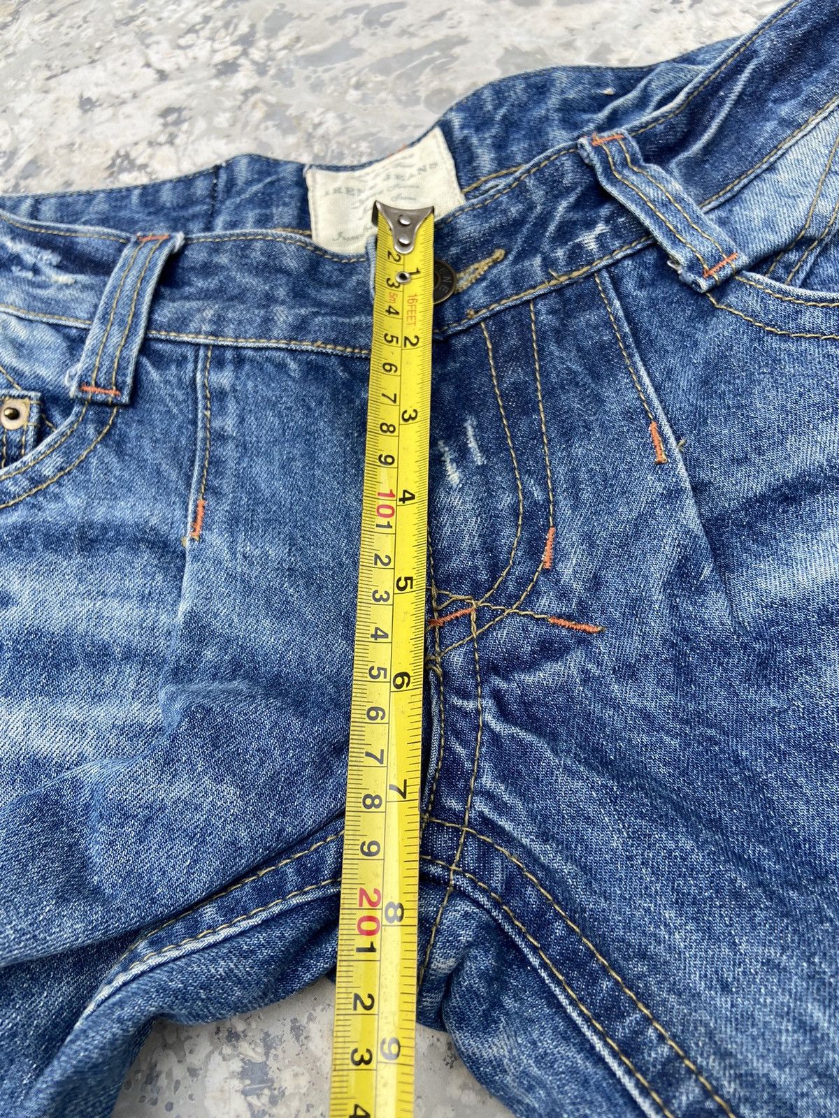 If Six Was Nine × Le Grande Bleu (L.G.B.) × Vintage Irene short denim pants below the knee Size 27" / US 4 / IT 40 - 11 Thumbnail