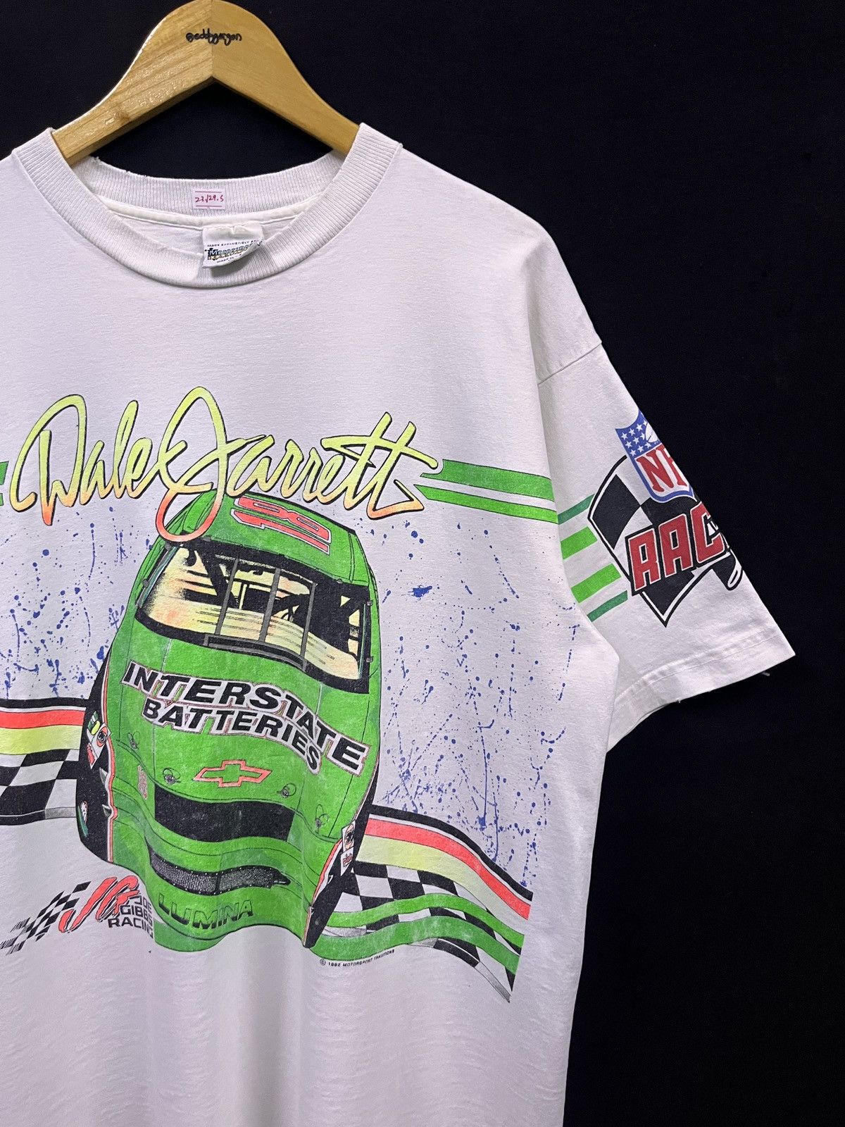 NASCAR Vintage 1992 nascar Dale Jarrett Interstate Batte Size US XL / EU 56 / 4 - 2 Thumbnail