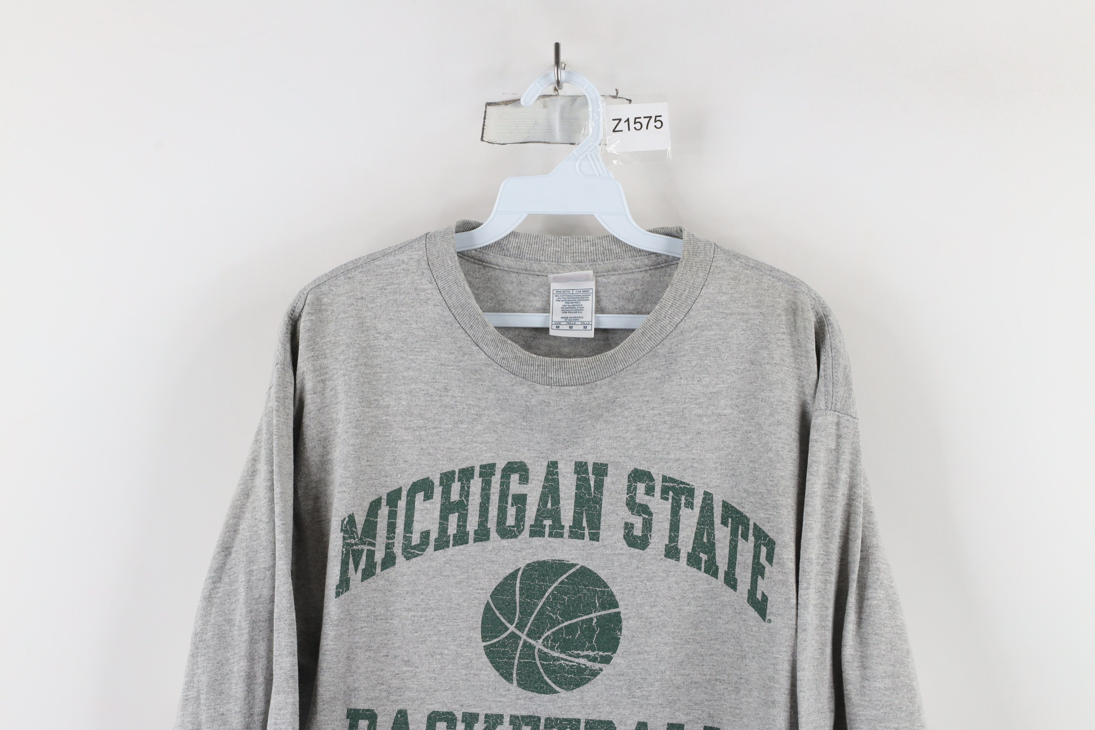 Vintage Vintage State University Basketball Long Sleeve T-Shirt Size US M / EU 48-50 / 2 - 2 Thumbnail
