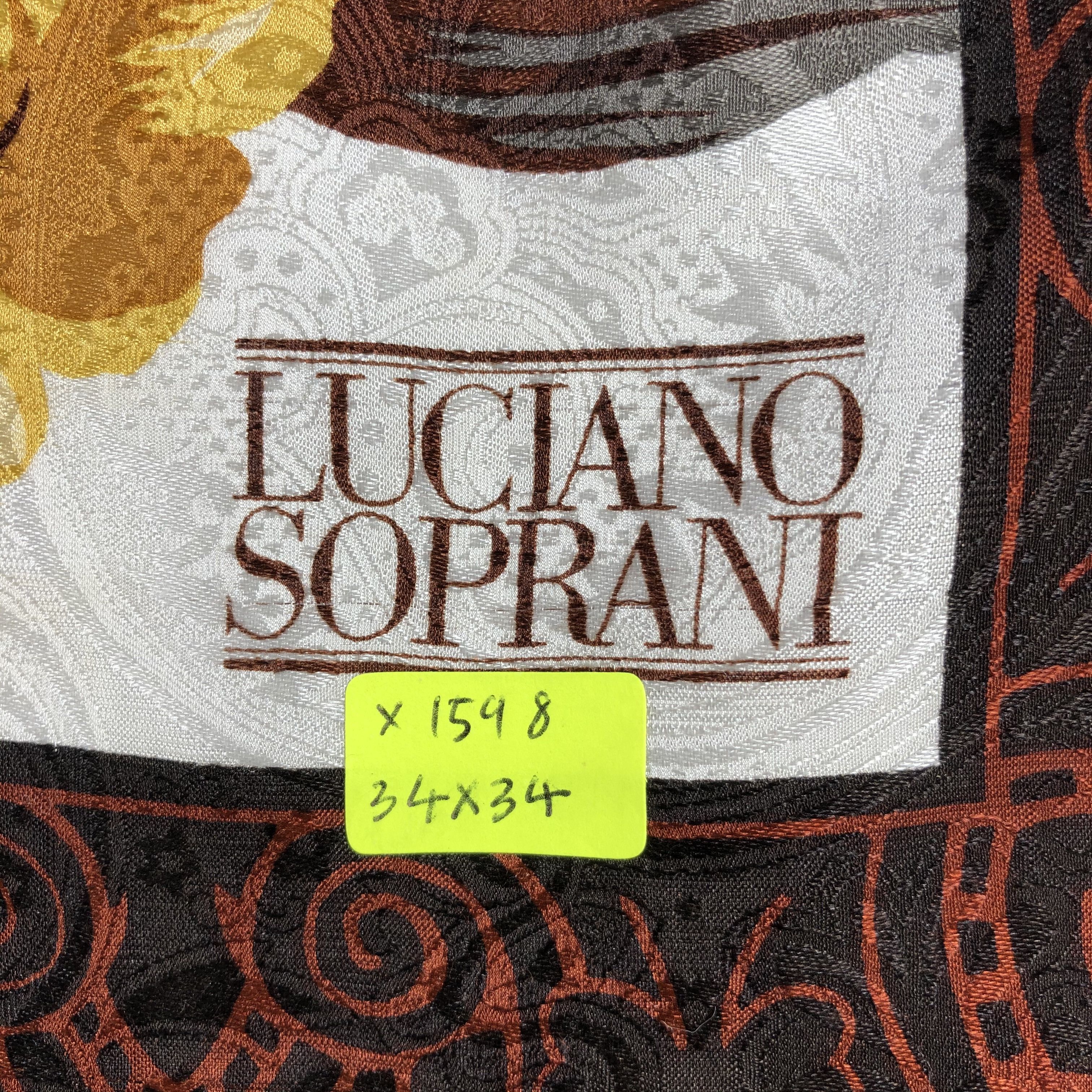 Vintage Vintage Luciano Soprani Silk Scarf Size ONE SIZE - 6 Thumbnail