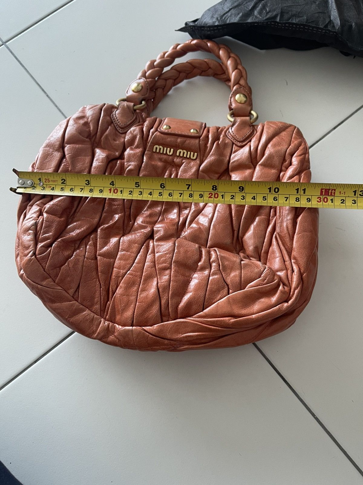 Miu Miu Miu Miu Bag Hand Bag Peach Size ONE SIZE - 17 Thumbnail
