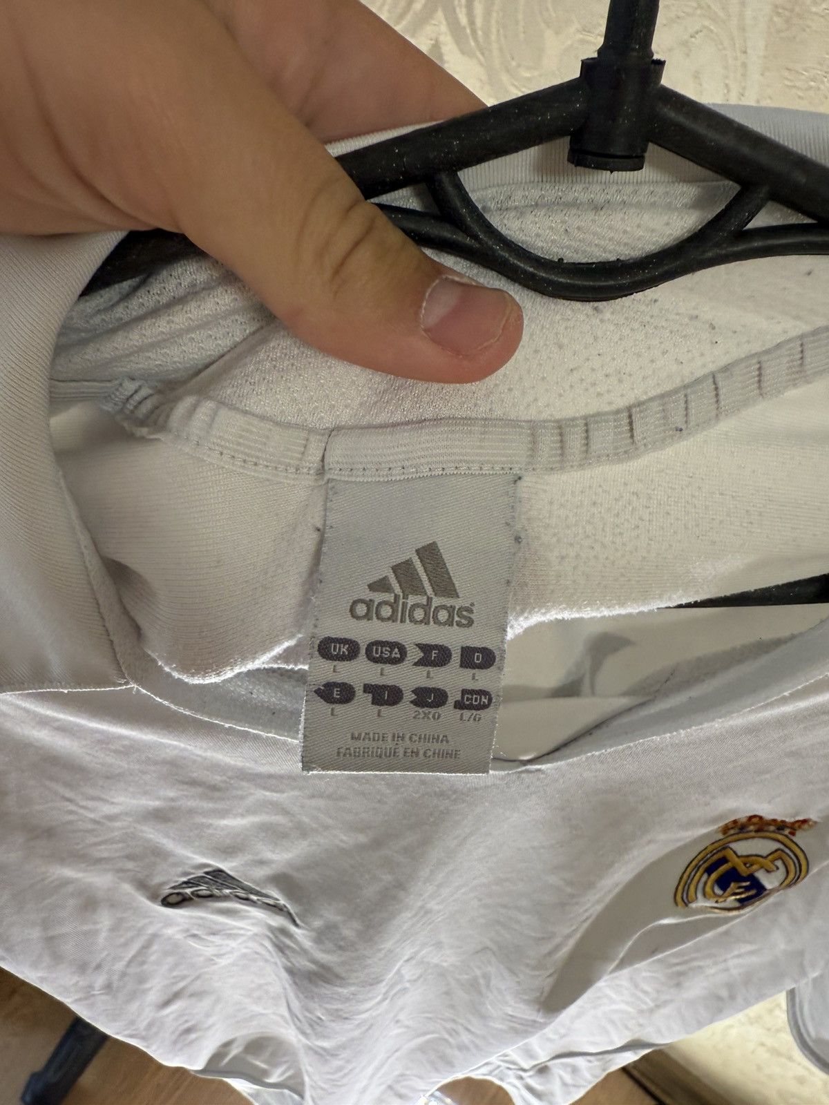 Adidas ✅2005 ADIDAS REAL MADRID JERSEY SERGIO RAMOS NUMBER 5✅ Size US L / EU 52-54 / 3 - 9 Thumbnail