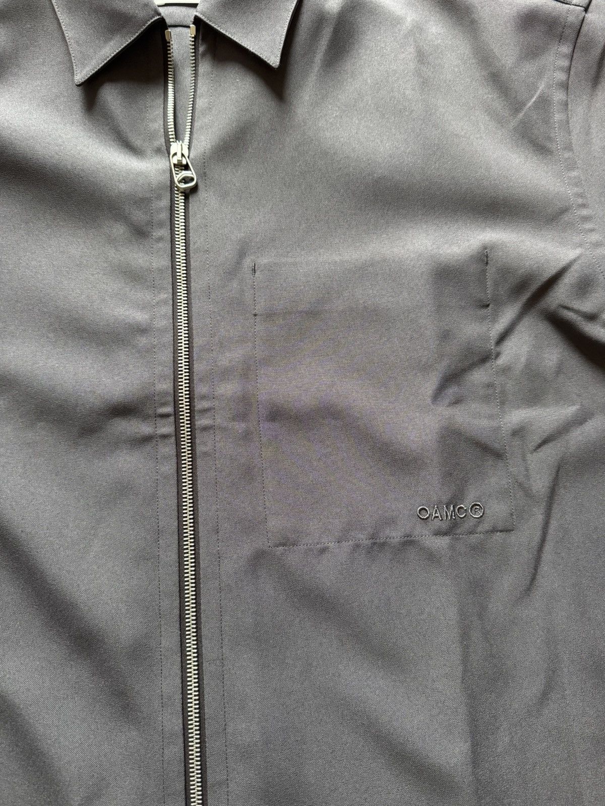 OAMC OAMC Zip-Up Overshirt — Italian-Made Minimalism Size US XL / EU 56 / 4 - 5 Thumbnail