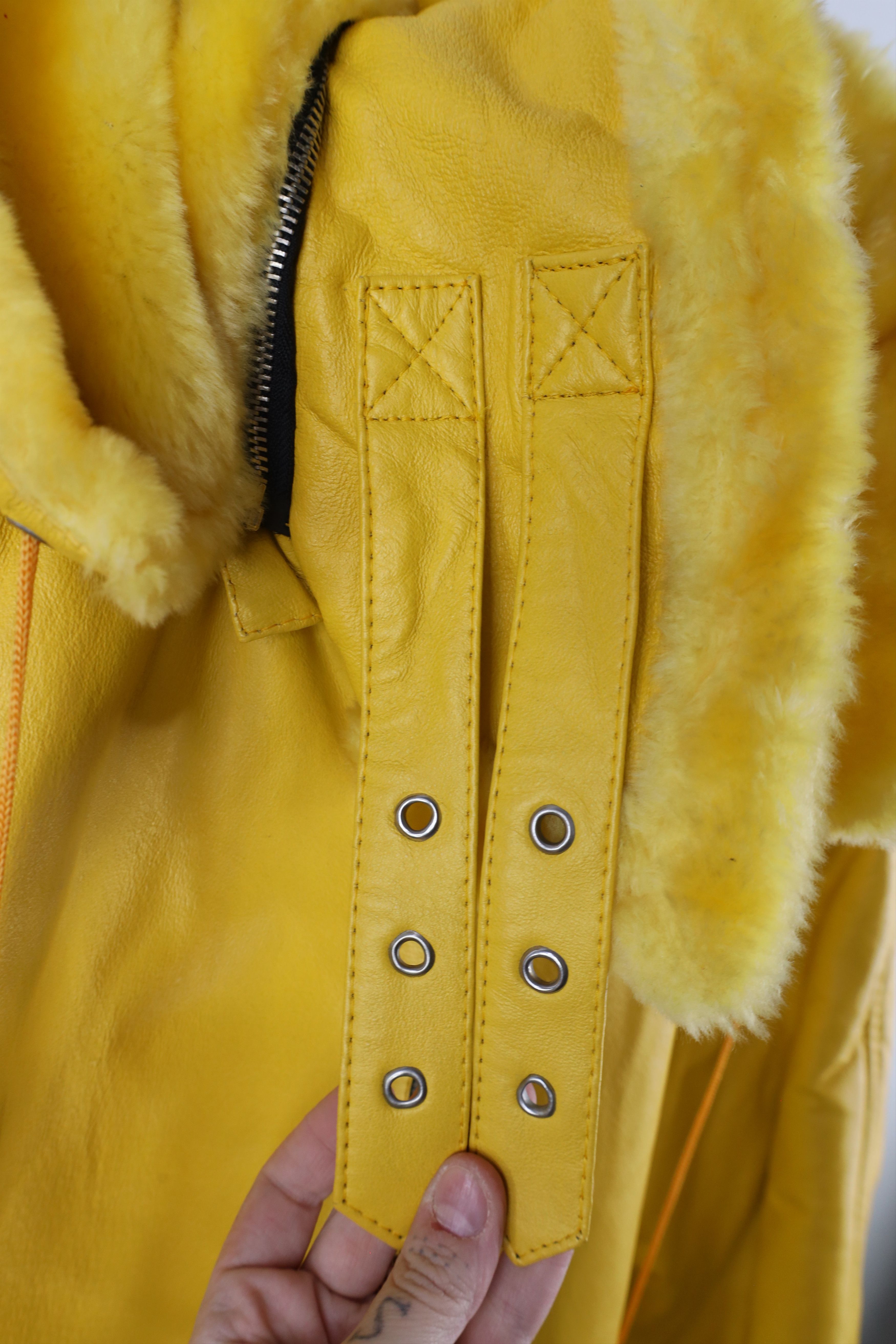 Vintage Vintage 90s Streetwear Lined Leather Penny Lane Jacket Size XL / US 12-14 / IT 48-50 - 8 Thumbnail