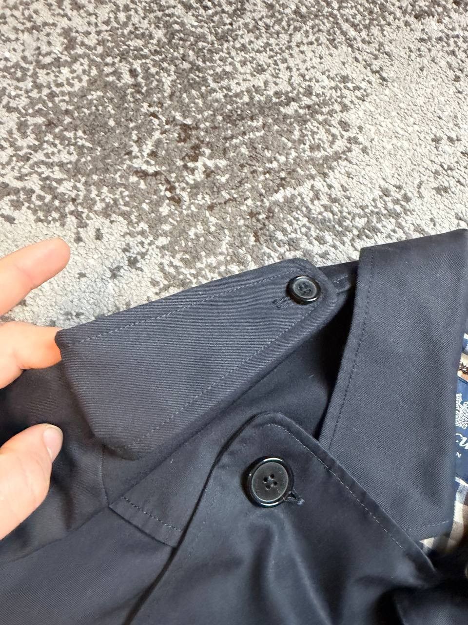 Aquascutum Vintage y2k Aquascutum Navy Coat Jecket Wax Style Size US S / EU 44-46 / 1 - 4 Thumbnail