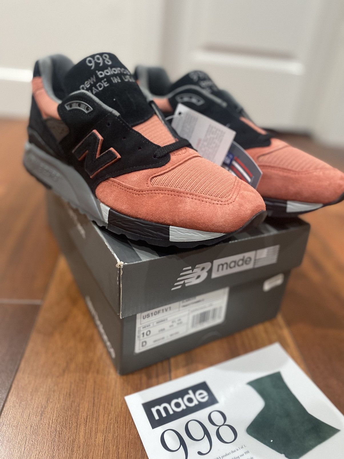 New Balance New Balance 998 Made in USA Limited 1 of 1-US10- 1/100 Pairs Size US 10 / EU 43 - 1 Thumbnail