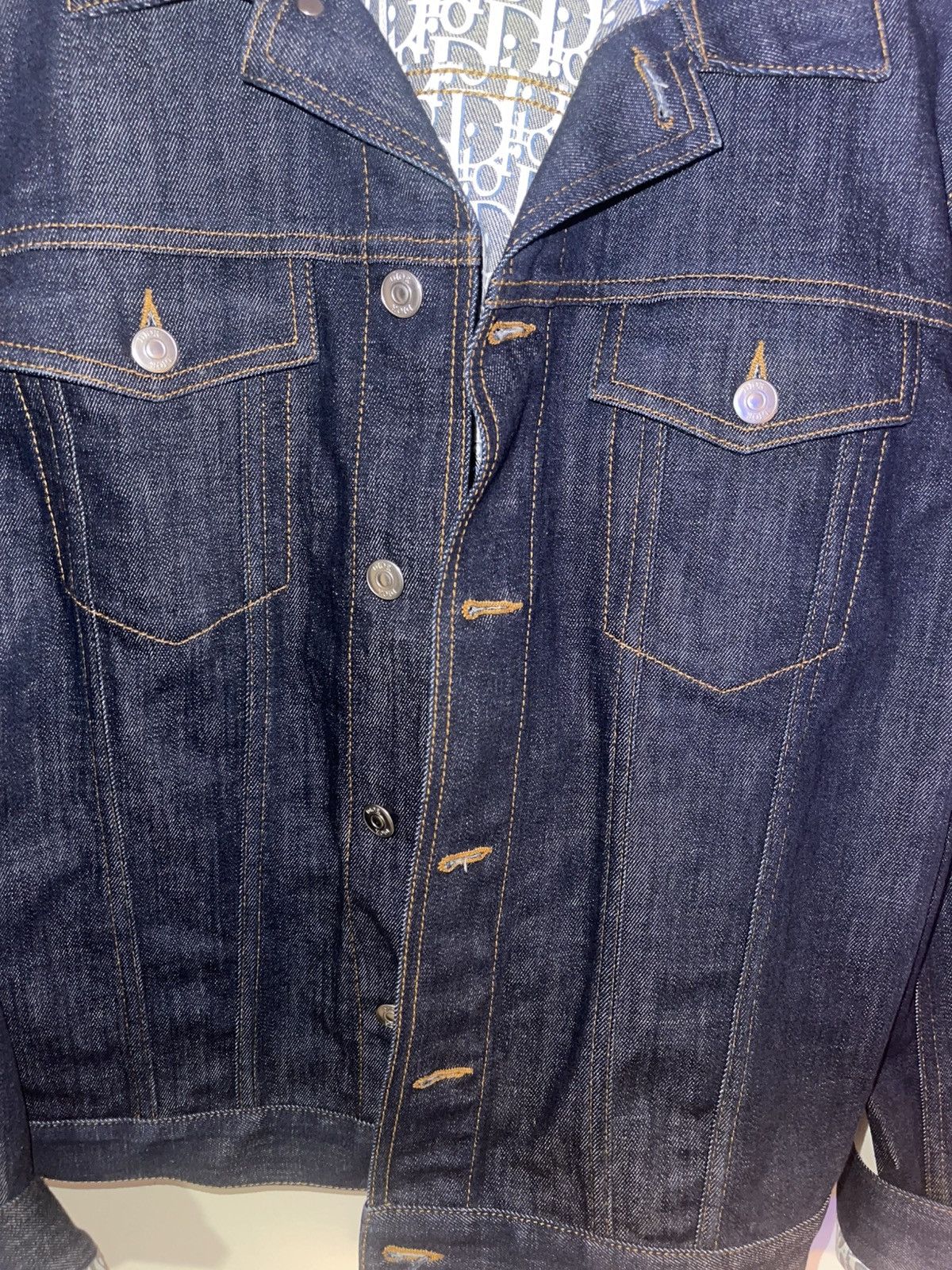Dior Dior Blue Denim Jean Jacket Size 52S - 3 Thumbnail