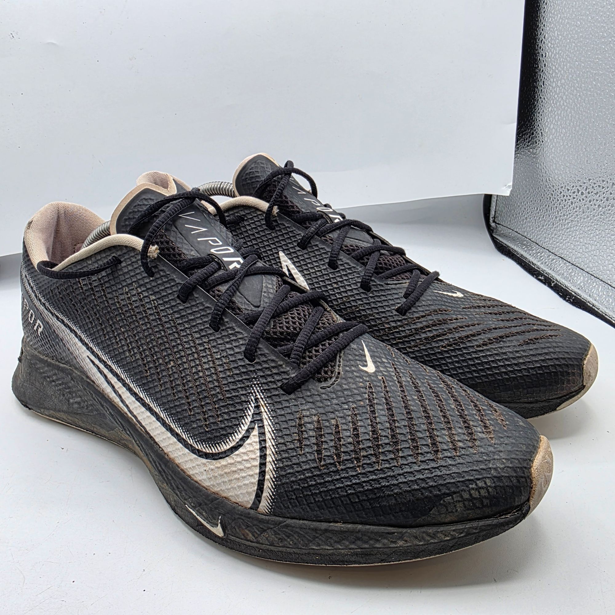 Nike Nike Vapor Edge Turf Mens Size 12 Black White Football Train Size US 12 / EU 45 - 1 Thumbnail