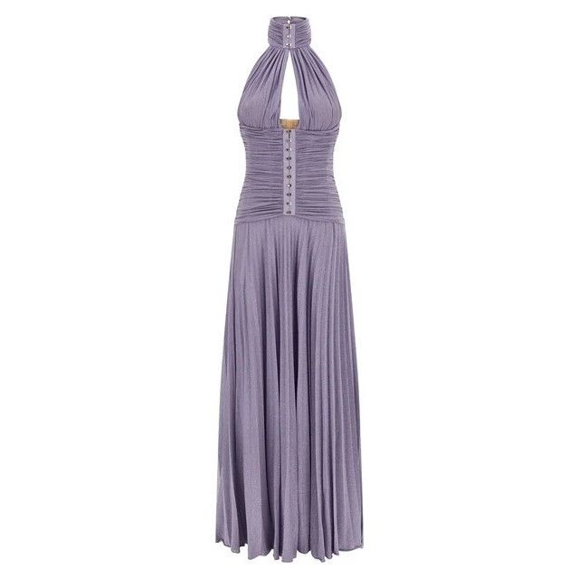 claudette cut out dress in blue metallic Vintage Climax Leather Cutout – Recess Taille:US14 line w/ flirty cutouts ruffled cuff Classic Wedding Dress -