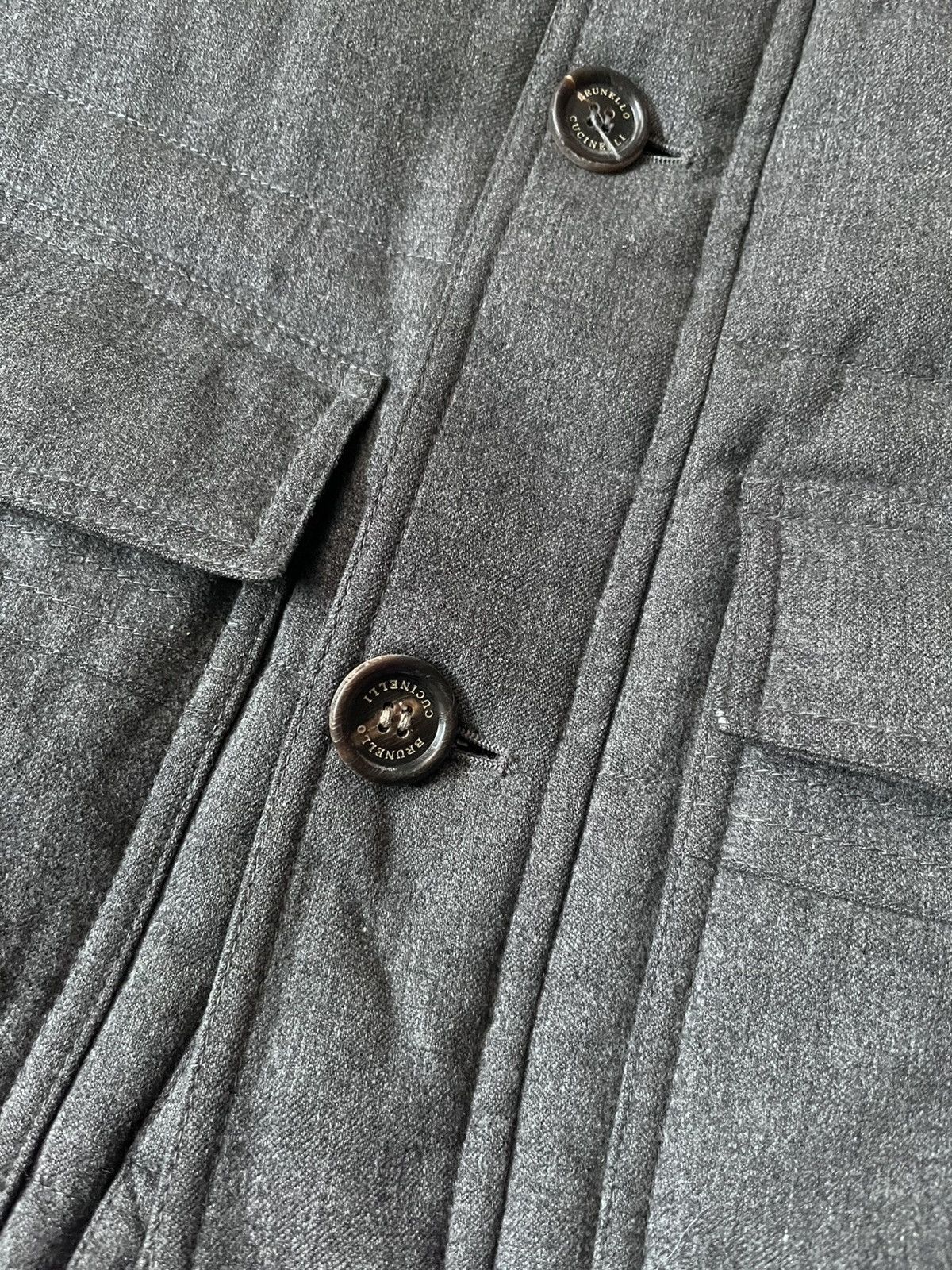 Brunello Cucinelli Brunello Cucinelli multi pocket jacket wool silk cashmere Size US L / EU 52-54 / 3 - 10 Thumbnail