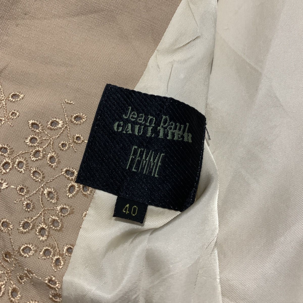 Jean Paul Gaultier Jean Paul Gaultier 1990s Half Lace Double Breasted Blazer Size M / US 6-8 / IT 42-44 - 7 Thumbnail