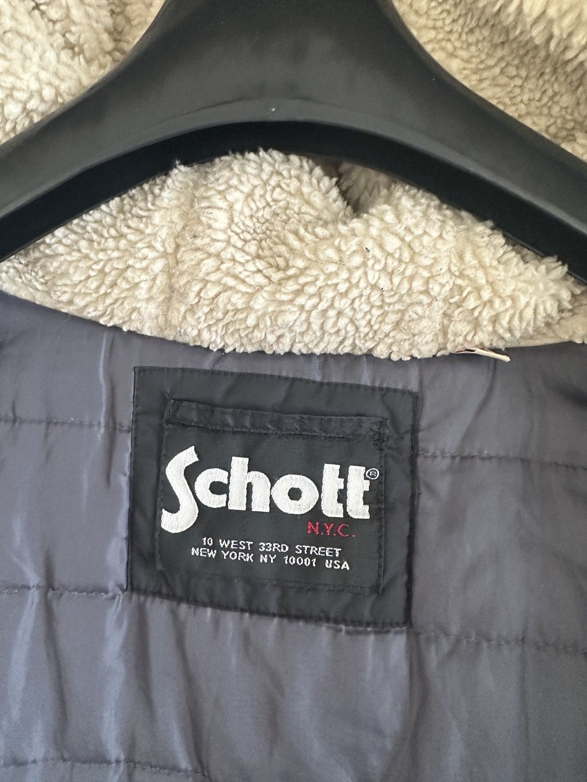 Schott Mens Rocky 2 Quilted Hooded Long Sleeve Jacket by Schott NYC Size US M / EU 48-50 / 2 - 6 Thumbnail