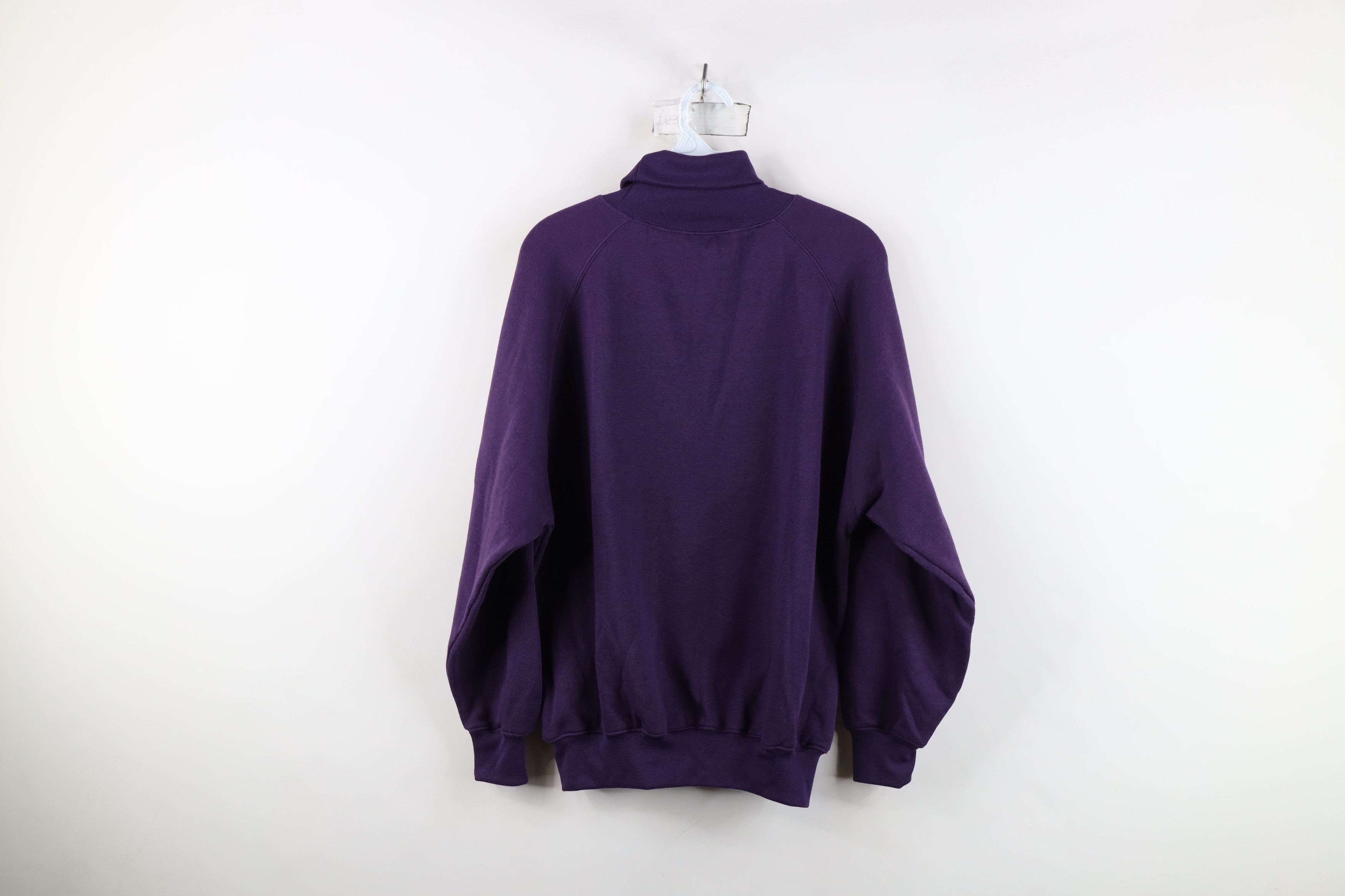 Vintage Deadstock Vintage 90s Streetwear Fall Turtleneck Sweatshirt Size L / US 10 / IT 46 - 8 Thumbnail
