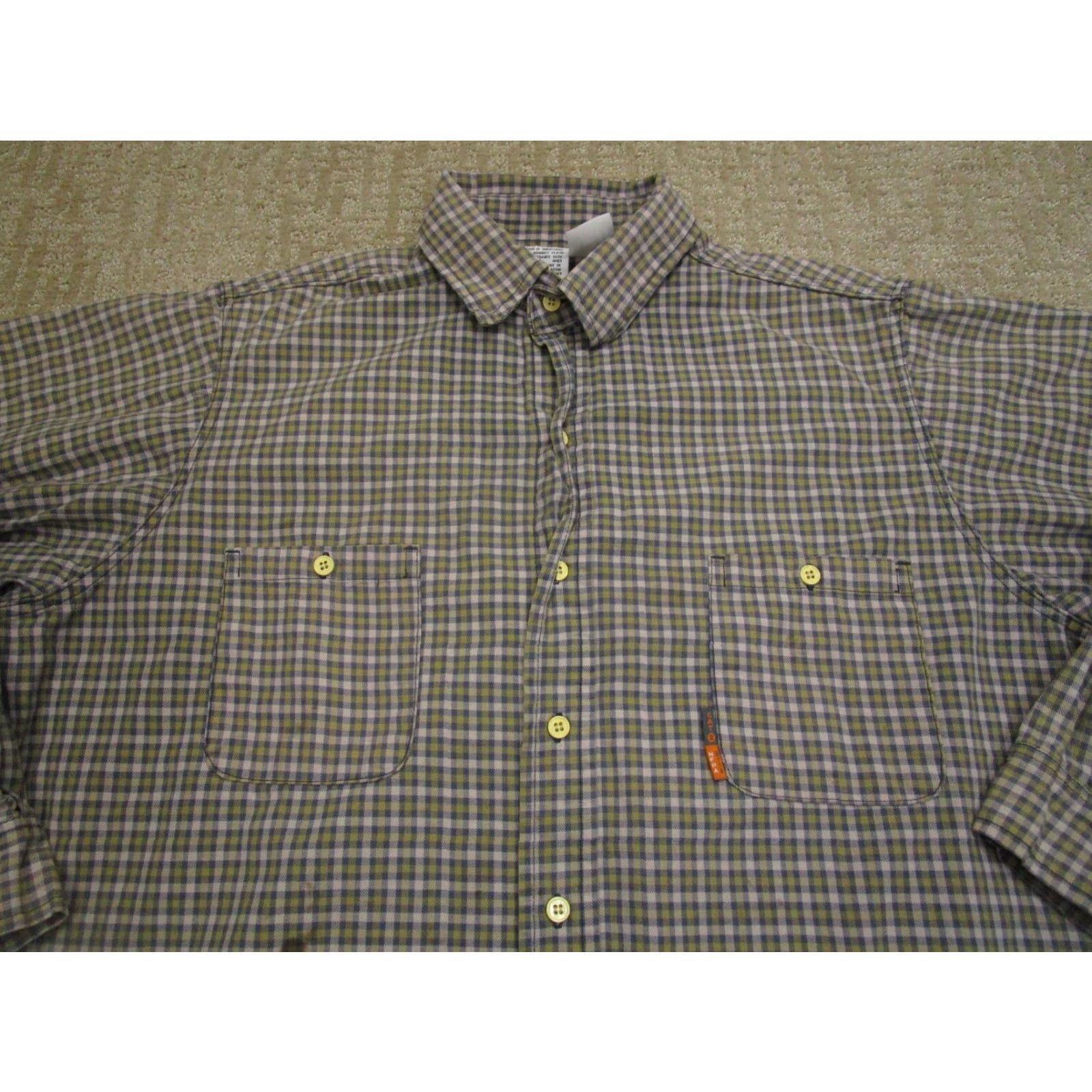 Vintage Rasco FR Shirt Men 2XL Green Button-Down Plaid Twill Long Sleeve Workwear FR Shirt Men Green 2XL Size US XXL / EU 58 / 5 - 2 Thumbnail