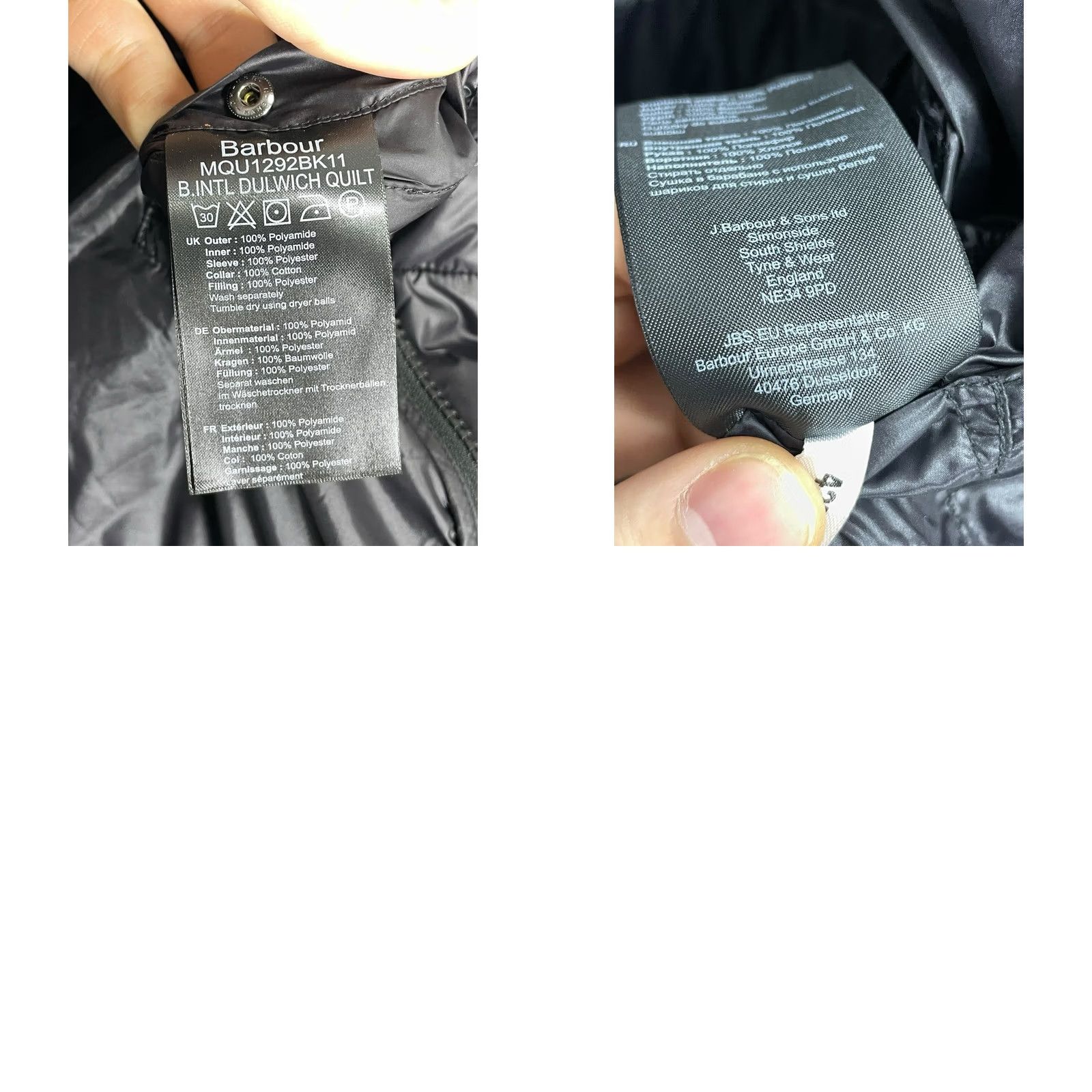 Barbour Barbour International Dulwich Quilted Jacket Men’s XL Barbour Quilted Jacket Black XL Mens Classic Size US XL / EU 56 / 4 - 9 Thumbnail