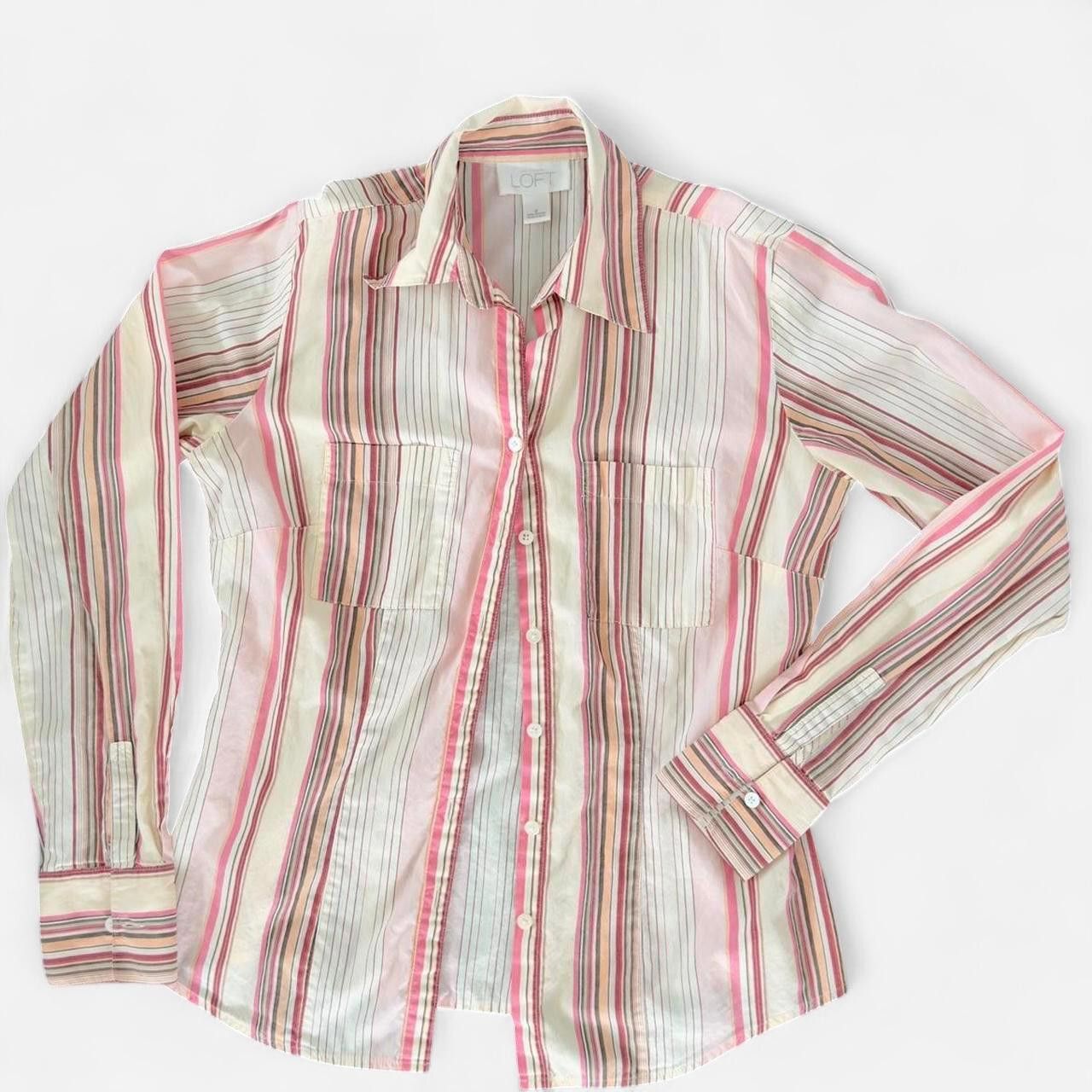 Loft LOFT Women's multi pink Blouses Size ONE SIZE - 1 Preview