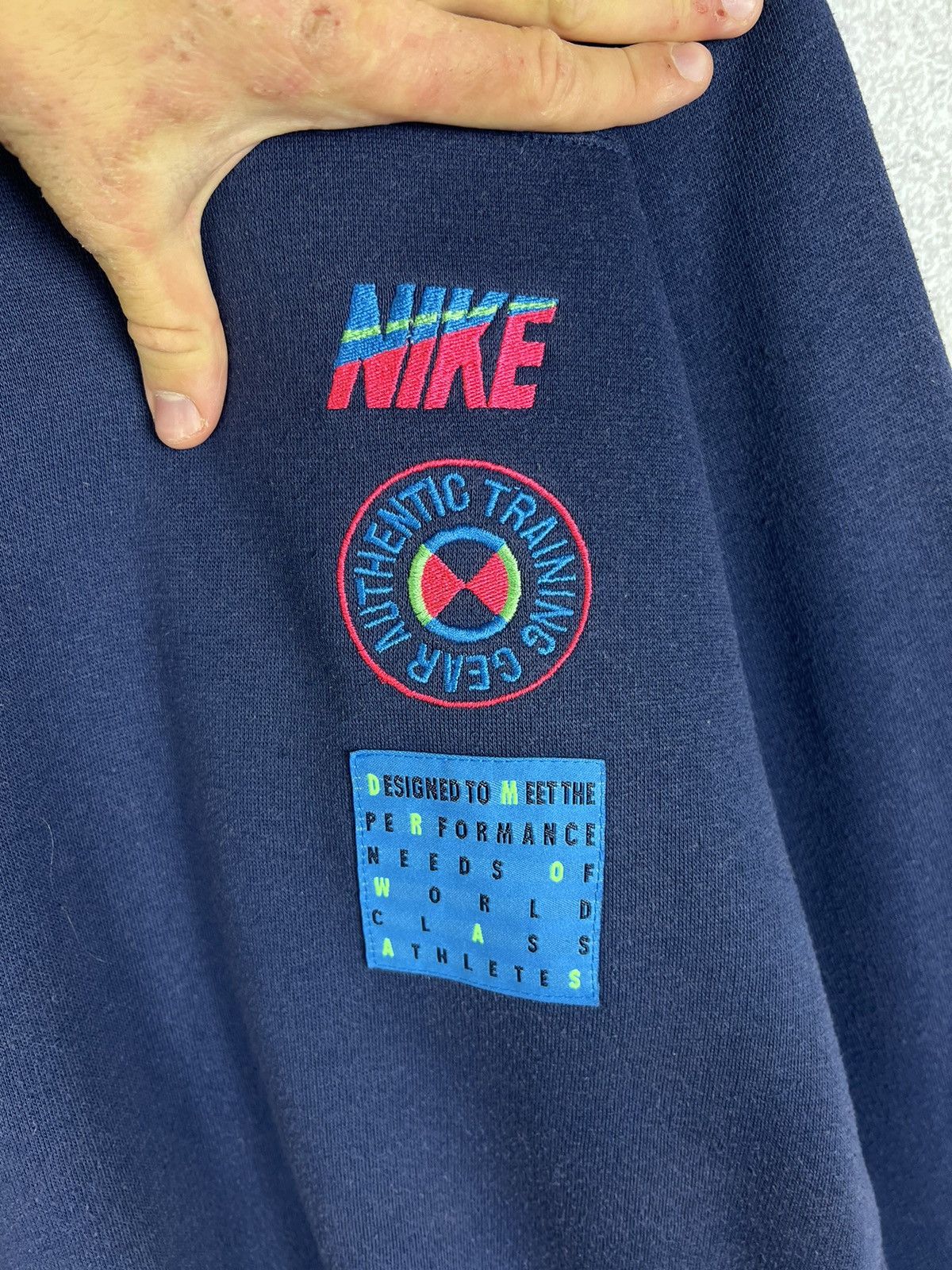 Nike Vintage 80s Nike Sweatshirt Embroidered Logo Size US XL / EU 56 / 4 - 3 Thumbnail