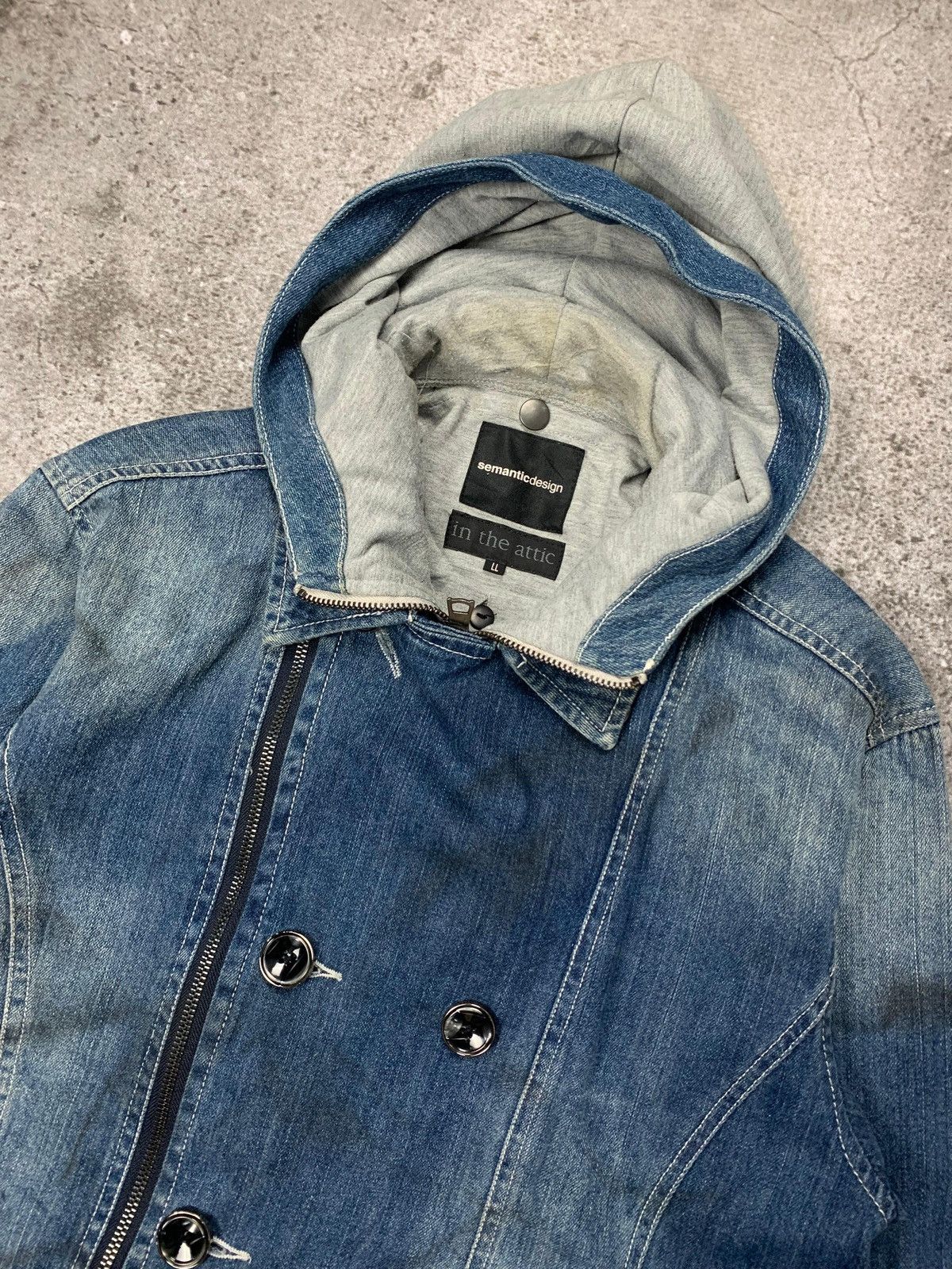 semanticdesign 🔥 Semantic Design X In The Attic 🔥 Denim Jacket With Hoodie Size US M / EU 48-50 / 2 - 8 Thumbnail