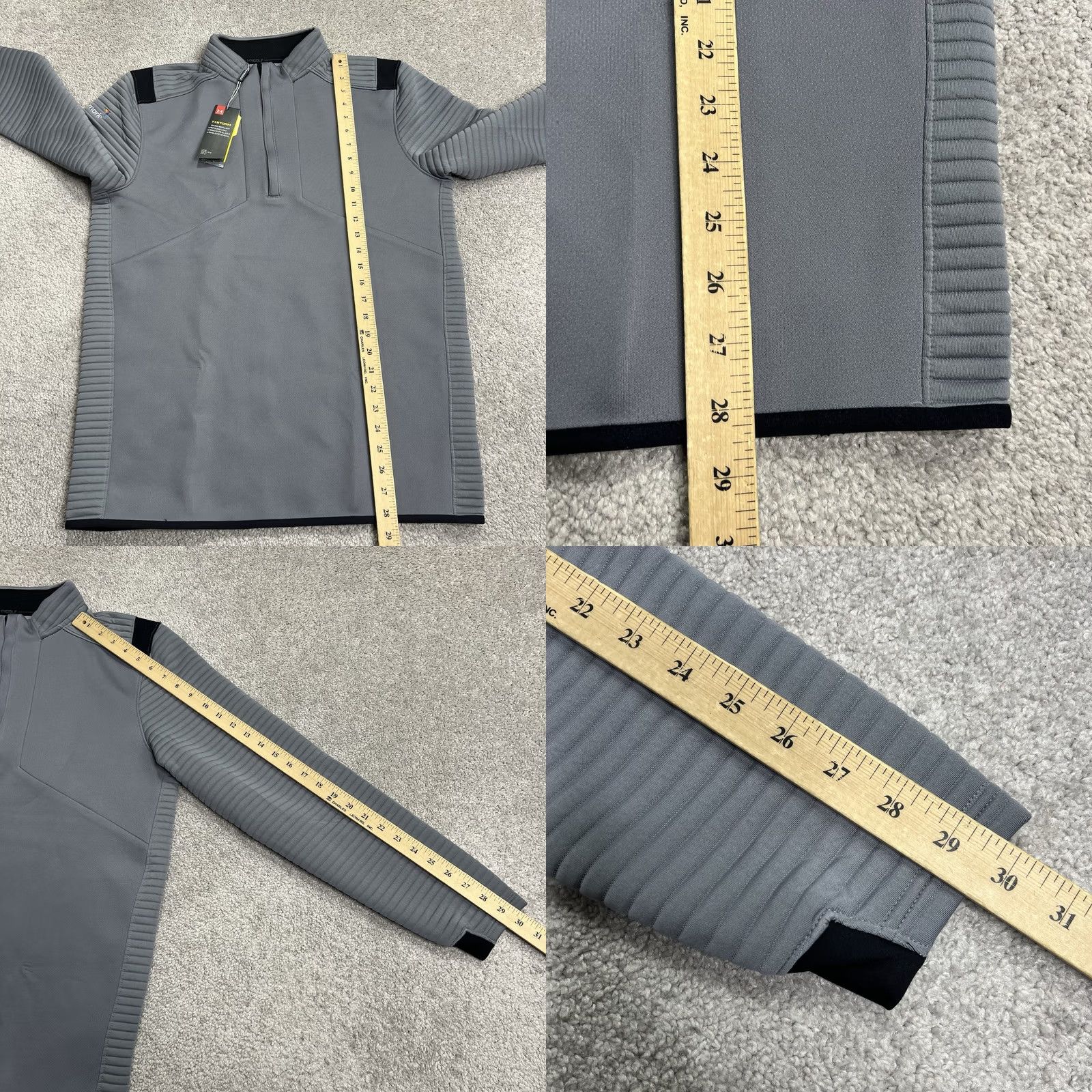 Under Armour Under Armour Jacket Mens L Gray 1/4 Zip Pullover Storm Golf Daytona Embroidered Size US L / EU 52-54 / 3 - 9 Thumbnail