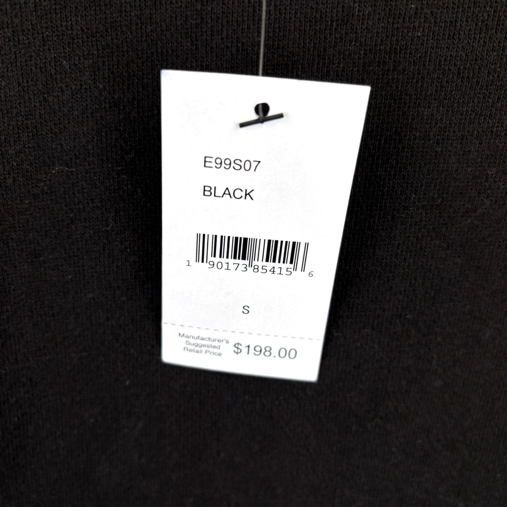 Prps PRPS Sweatshirt Mens Small Black Drawstring Waist Zip Pocket Street MSRP 198 Size US S / EU 44-46 / 1 - 3 Thumbnail