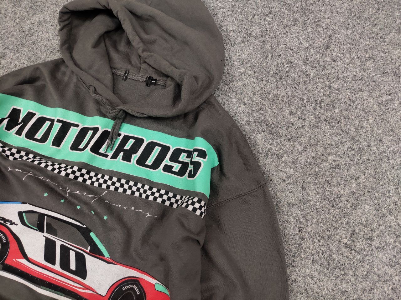 NASCAR Vintage Motocross Car Racing Nascar Logo Gray Hoodie Size US M / EU 48-50 / 2 - 4 Thumbnail