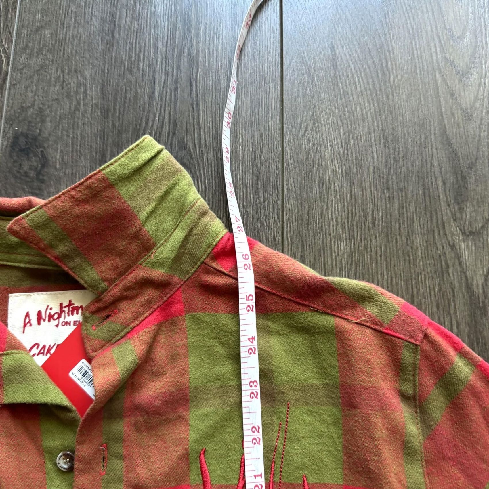 Vintage Cakeworthy Shirt Mens Small Red Plaid A Nightmare on Elm Street Freddy Flannel Jacket? Size US S / EU 44-46 / 1 - 8 Thumbnail