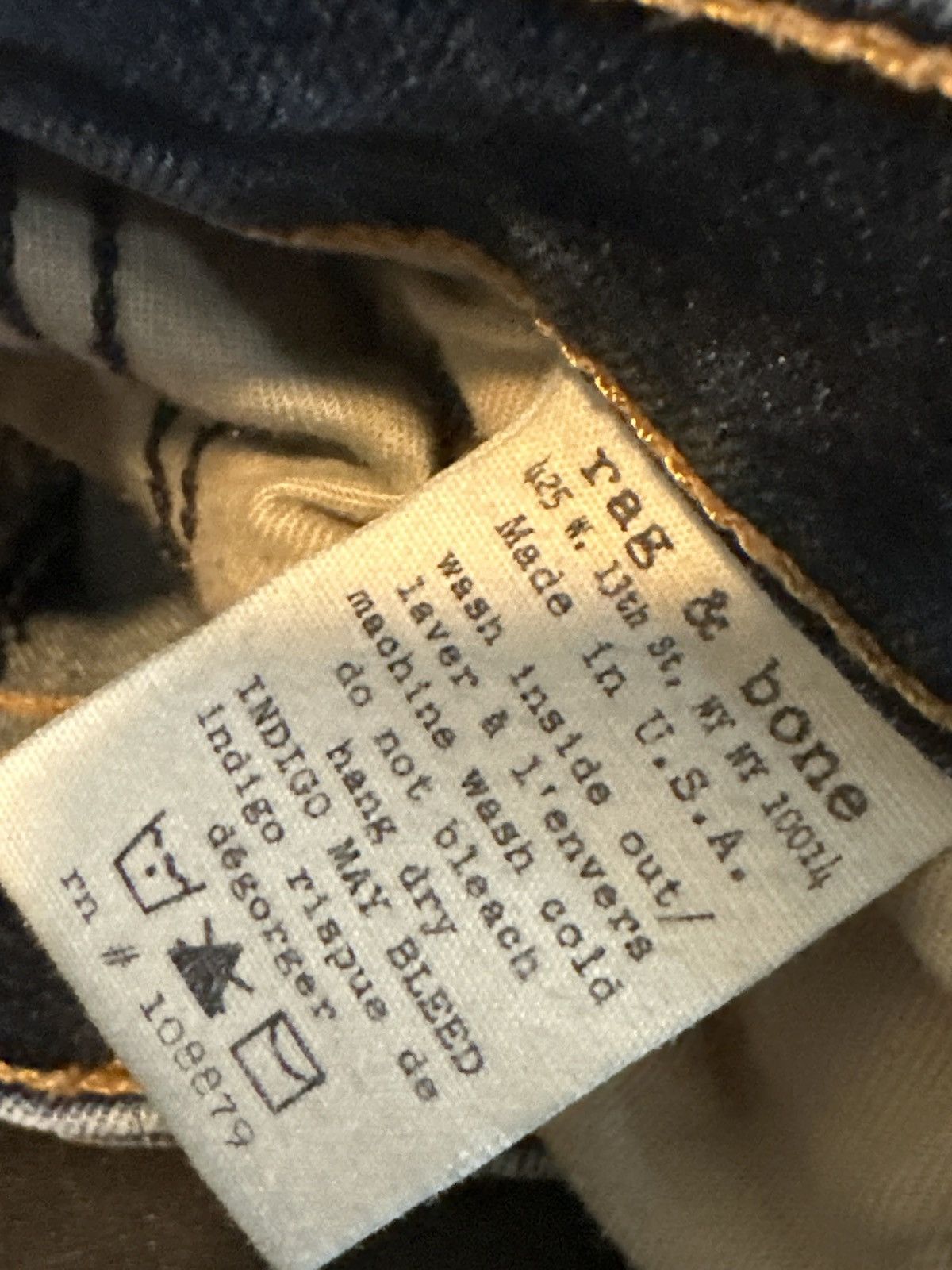 Rag & Bone Rag Cate Ripped Frayed Ankle Skinny Jean Size 26" / US 2 / IT 38 - 6 Thumbnail