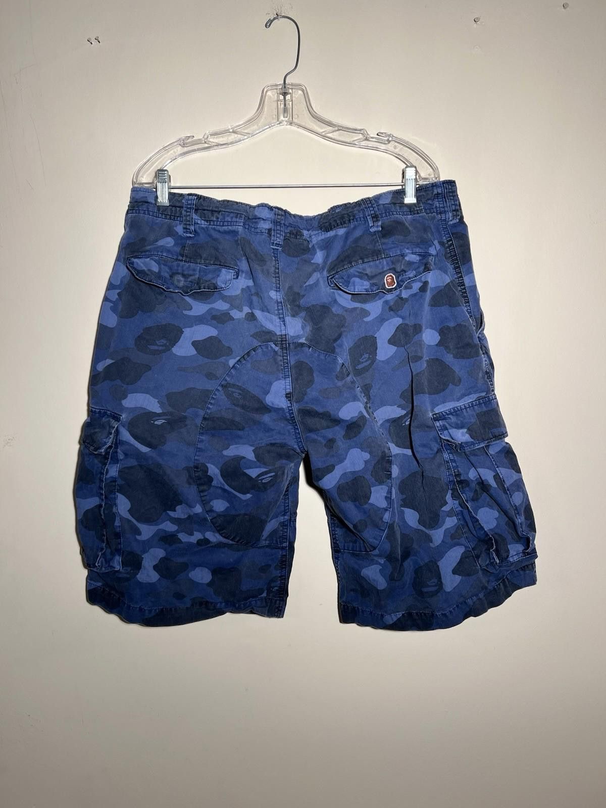 Bape A Bathing Ape BAPE Blue Camo Cargo Shorts L Size US 34 / EU 50 - 5 Thumbnail