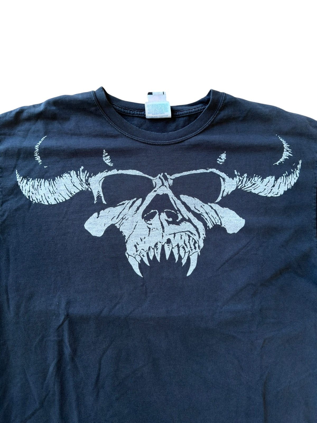 Band Tees *RARE* 2005 00s Y2K CHASER DANZIG METAL SKULL FADED TEE BAND Size US L / EU 52-54 / 3 - 2 Thumbnail