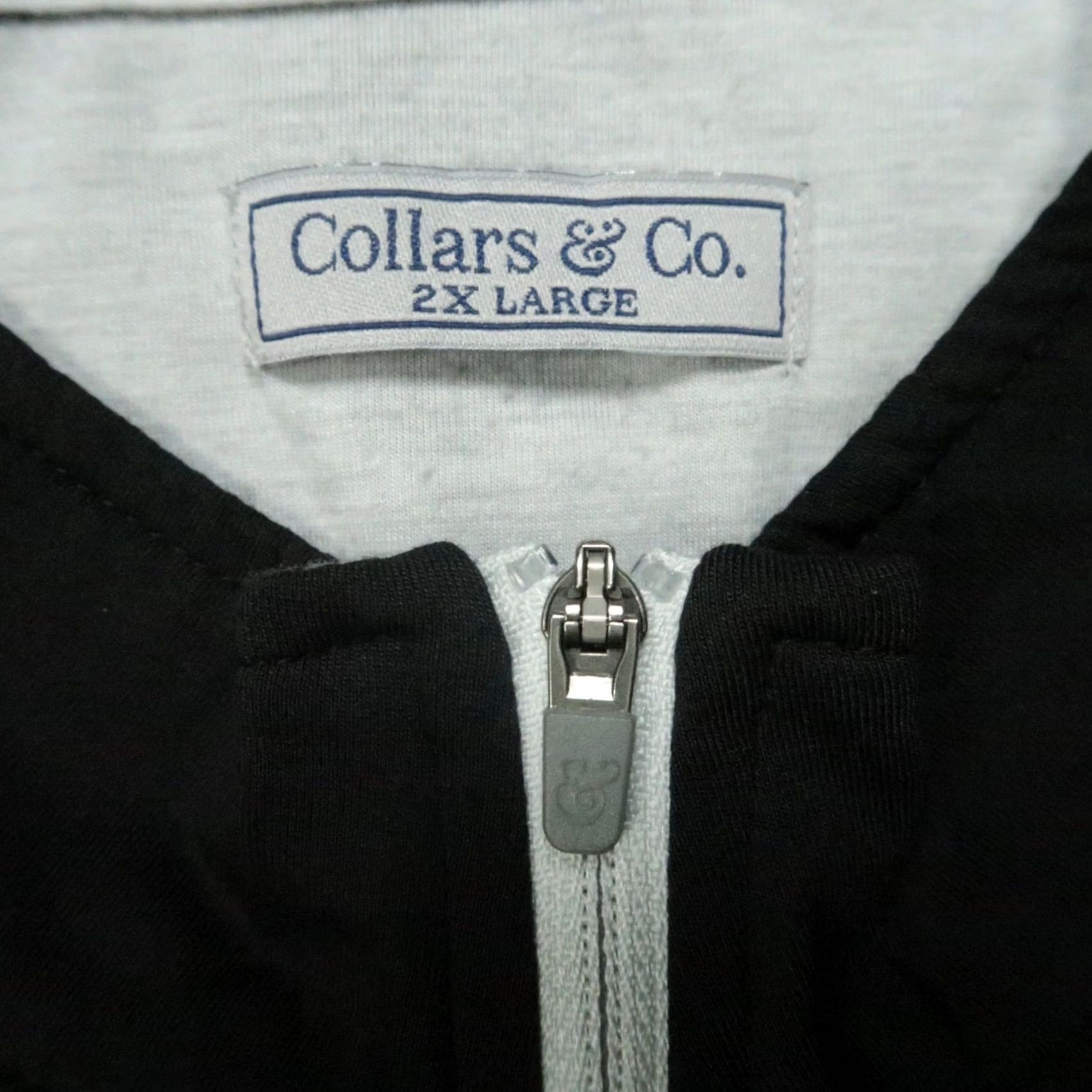 CO Collars & Co Pullover Men 2XL Black Performance Quarter Zip Golf Pullover Shirt Long Sleeve Mock Neck 1/4 Zip Breathable Lightweight Size US XXL / EU 58 / 5 - 3 Thumbnail