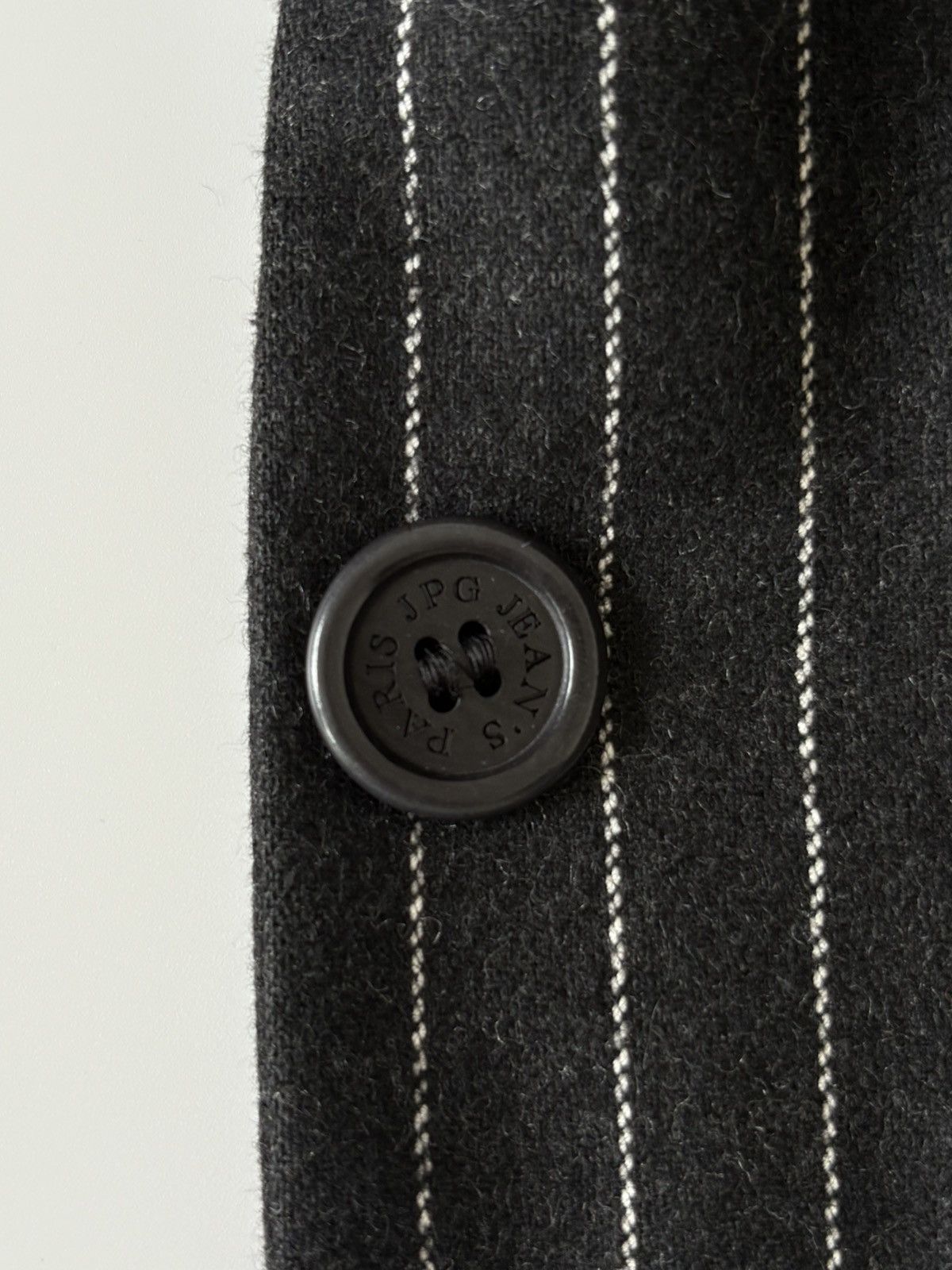 Jean Paul Gaultier Jean Paul Gaultier Jeans Tailored Blazer Striped Wool Denim Size M / US 6-8 / IT 42-44 - 20 Thumbnail