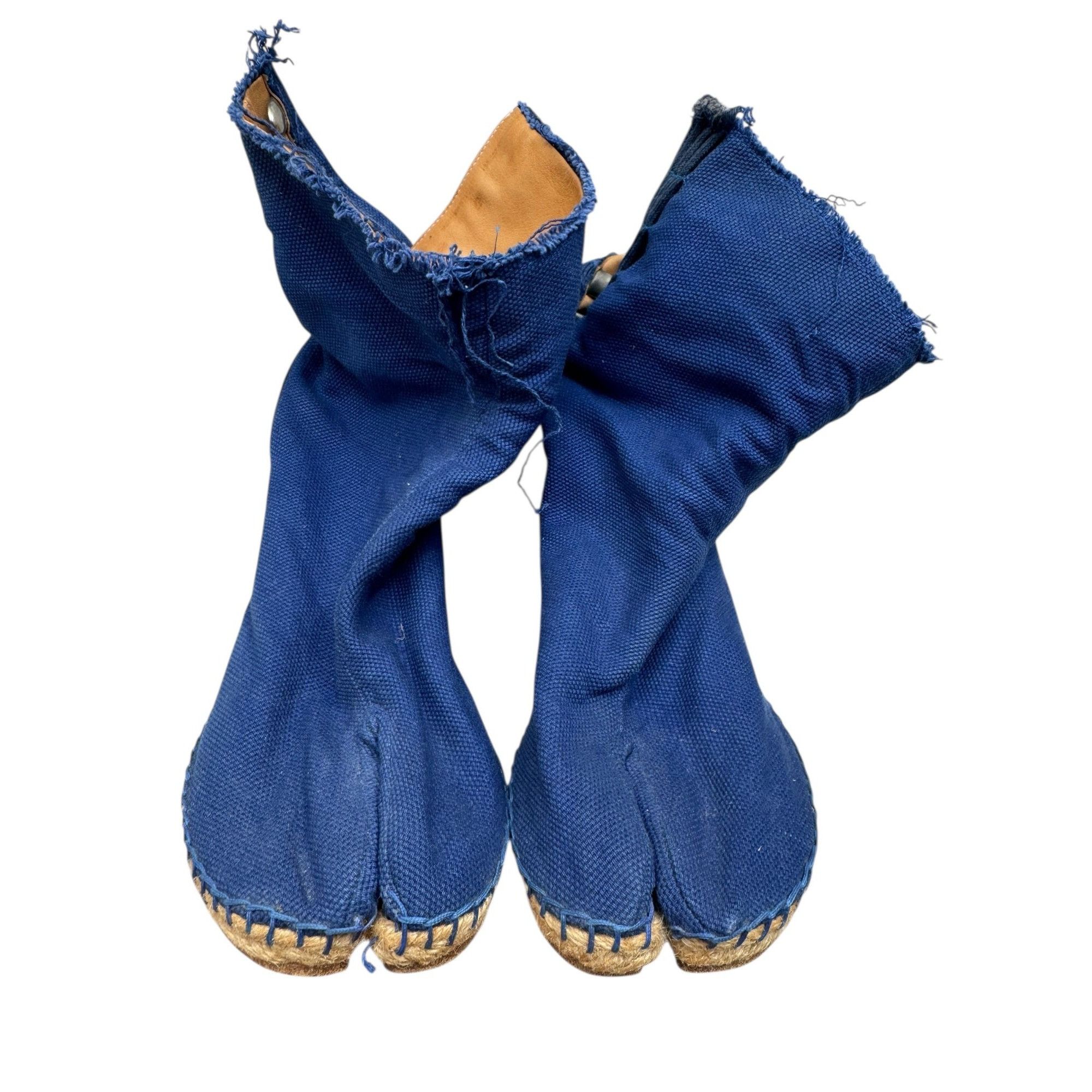 Maison Margiela Blue Tabi Wedge Boots Size US 6 / IT 36 - 5 Thumbnail